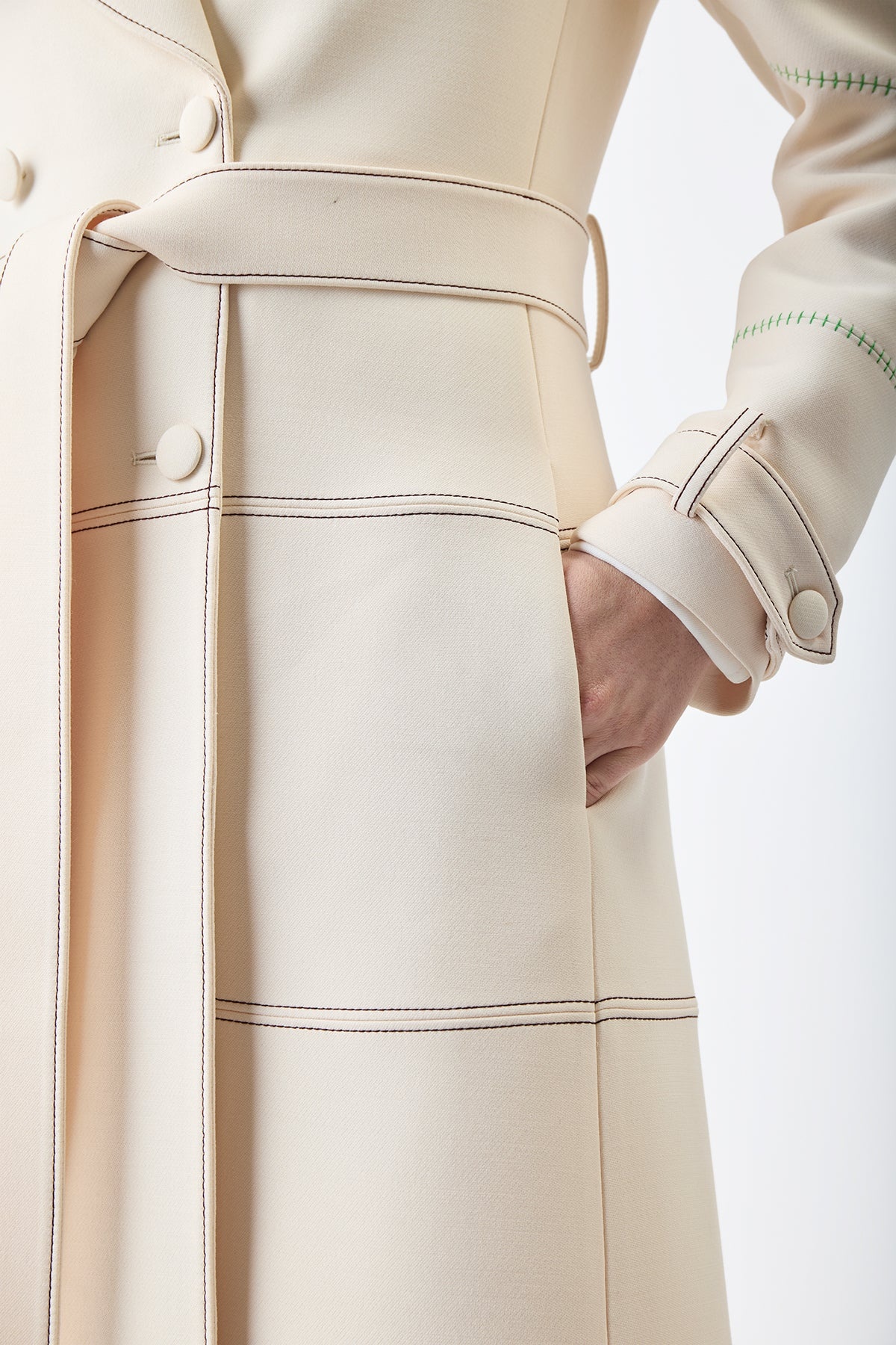 Hamilton Coat in Silk Wool - 6