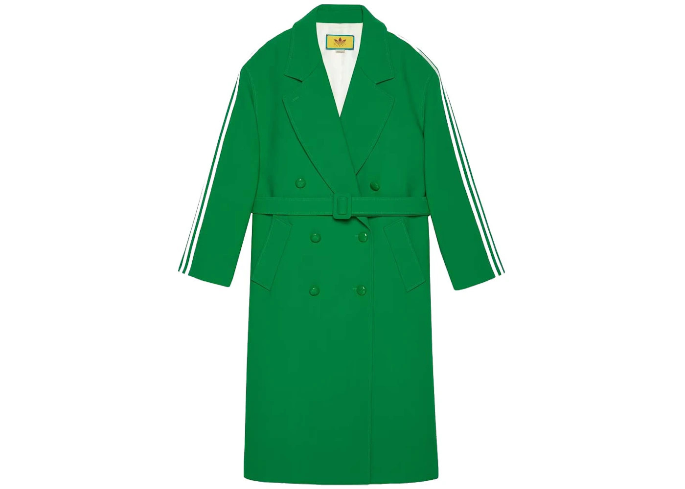 Gucci x adidas Wrap Wool Coat Bright Green - 1
