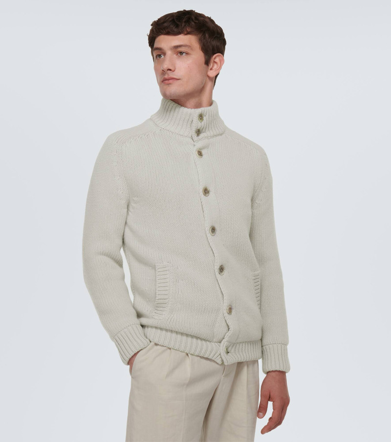 Ribbed-knit wool cardigan 3