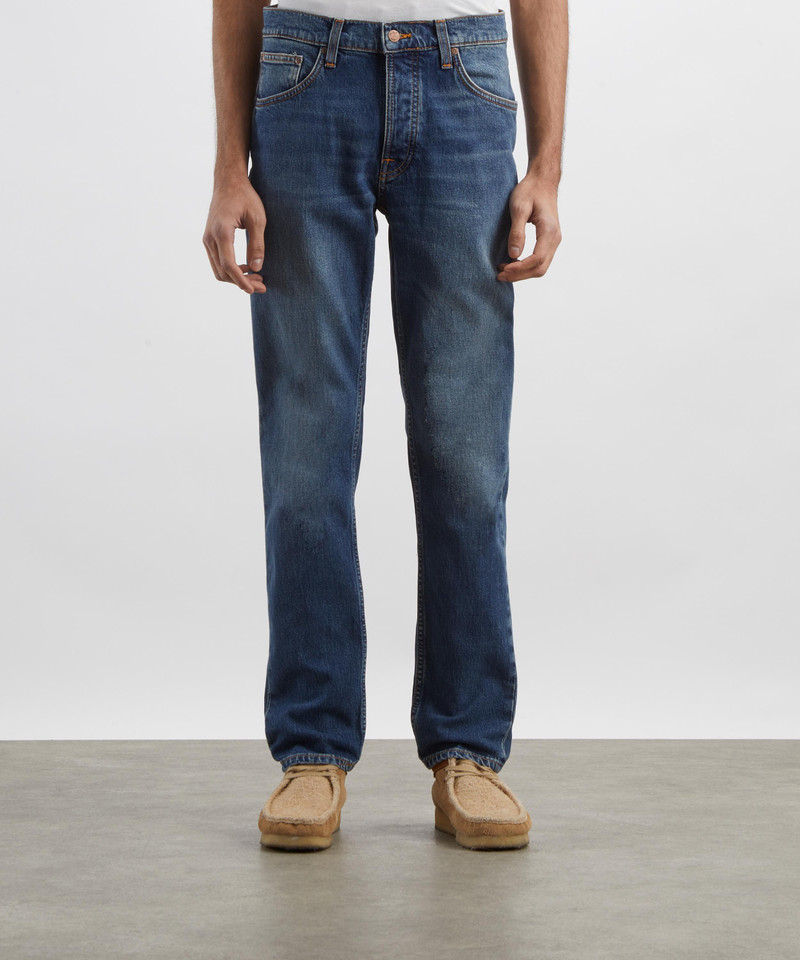 Nudie Jeans Solid Ollie Slim-Fit Jeans in Wild Blue outlook
