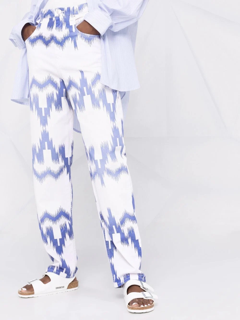 Corfy patterned balloon-leg jeans - 5