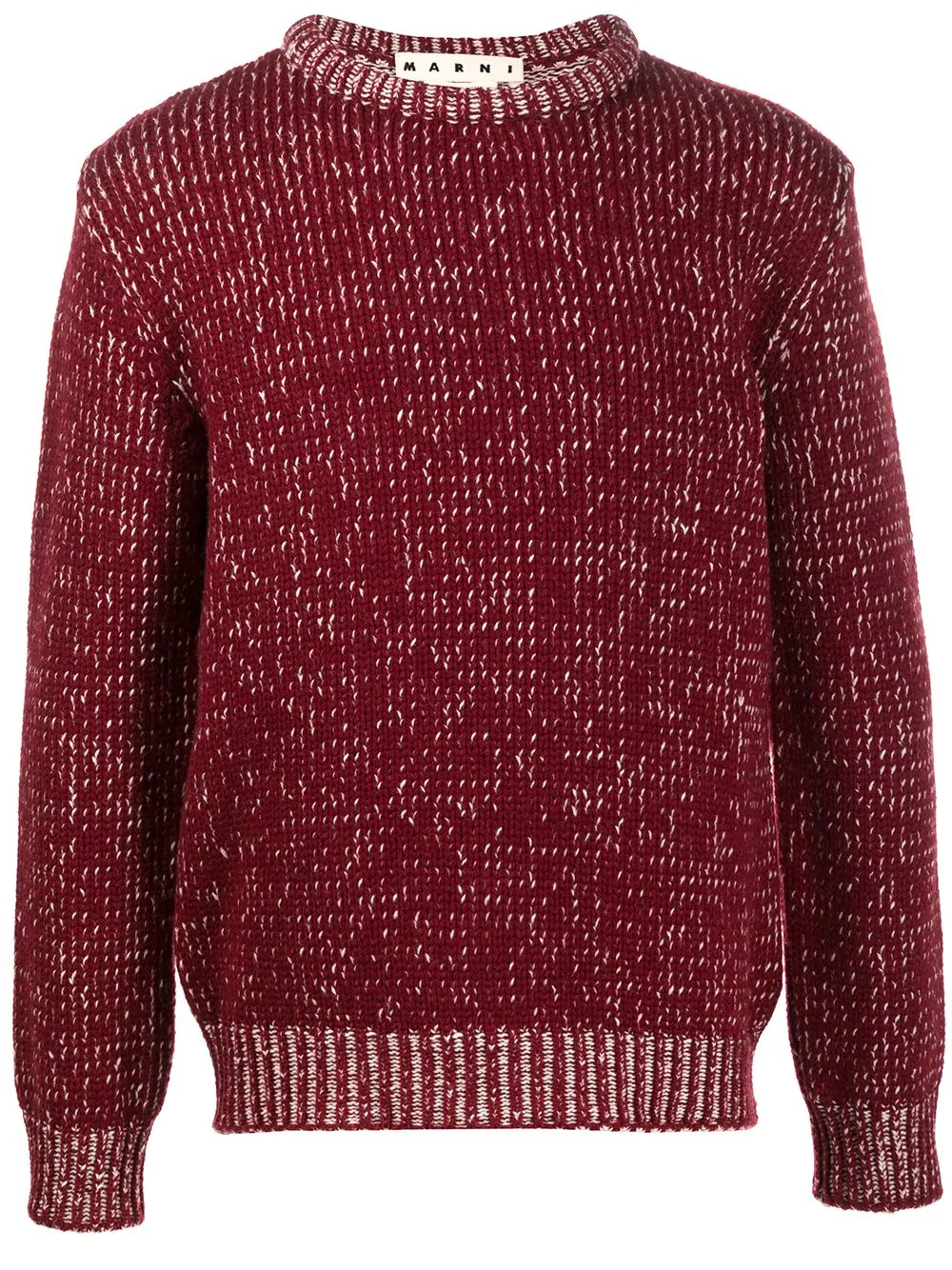 contrast-knit jumper - 1