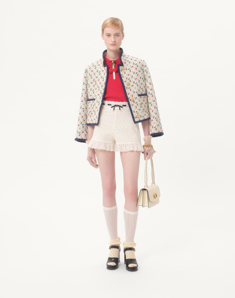 Valentino PADDED CABAN WITH CHERRYFIC PRINT JACQUARD outlook