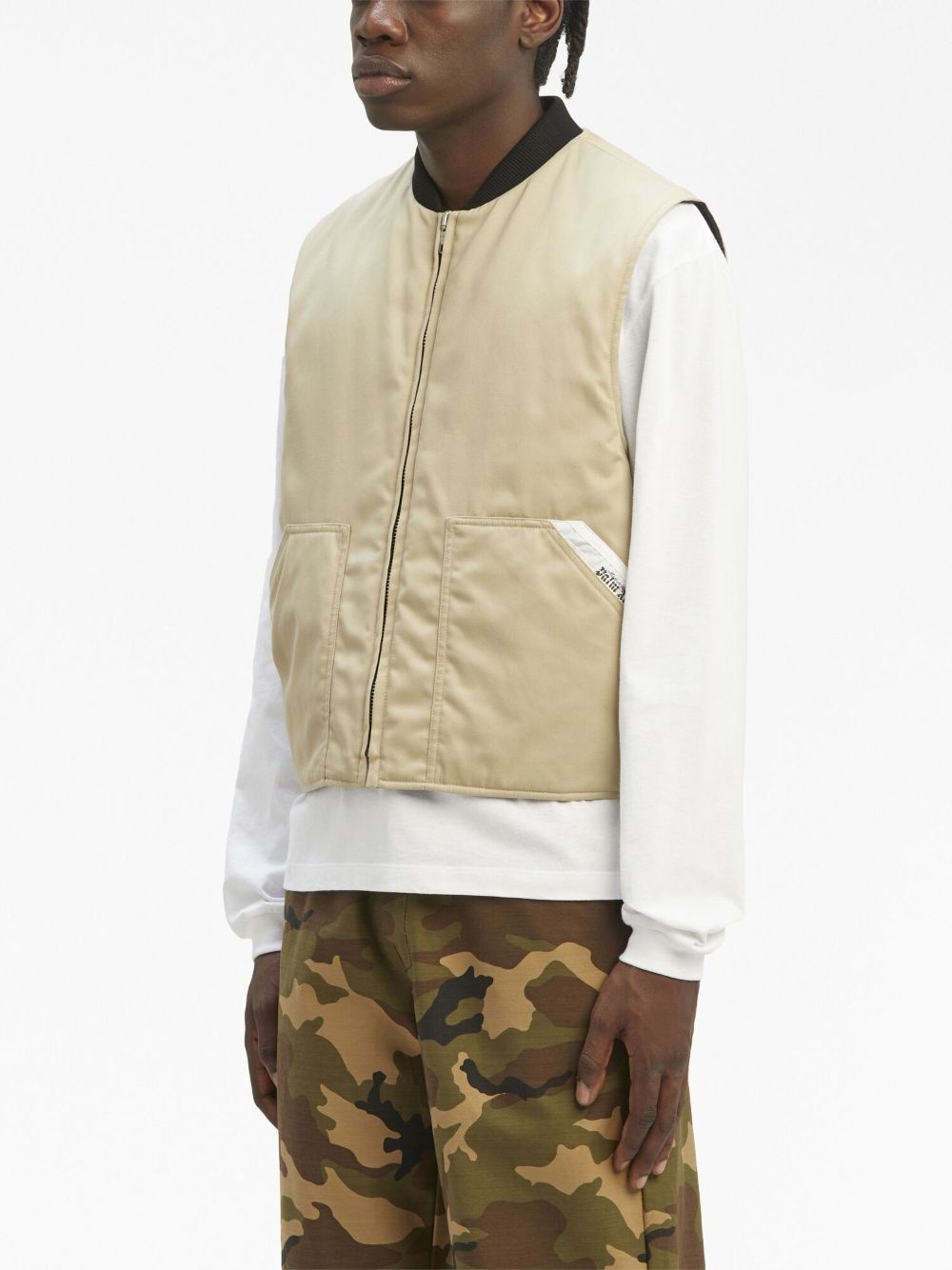 Sartorial Tape zip-up vest - 4
