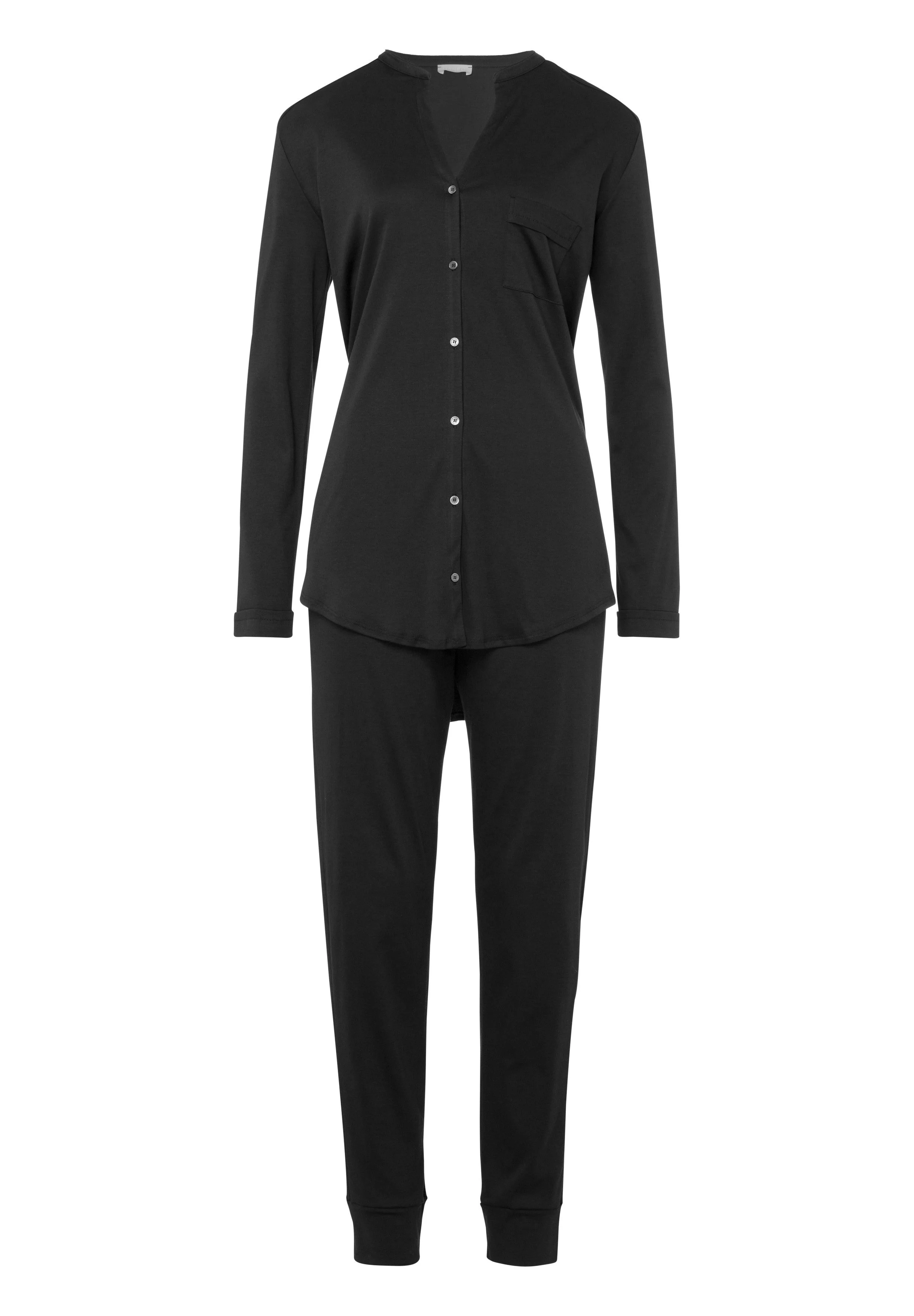 Pure Essence Button Front Soft Cotton Pajama Set - 1