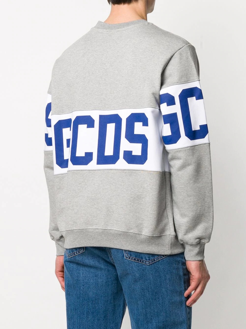 logo panel crew-neck sweatshirt - 4