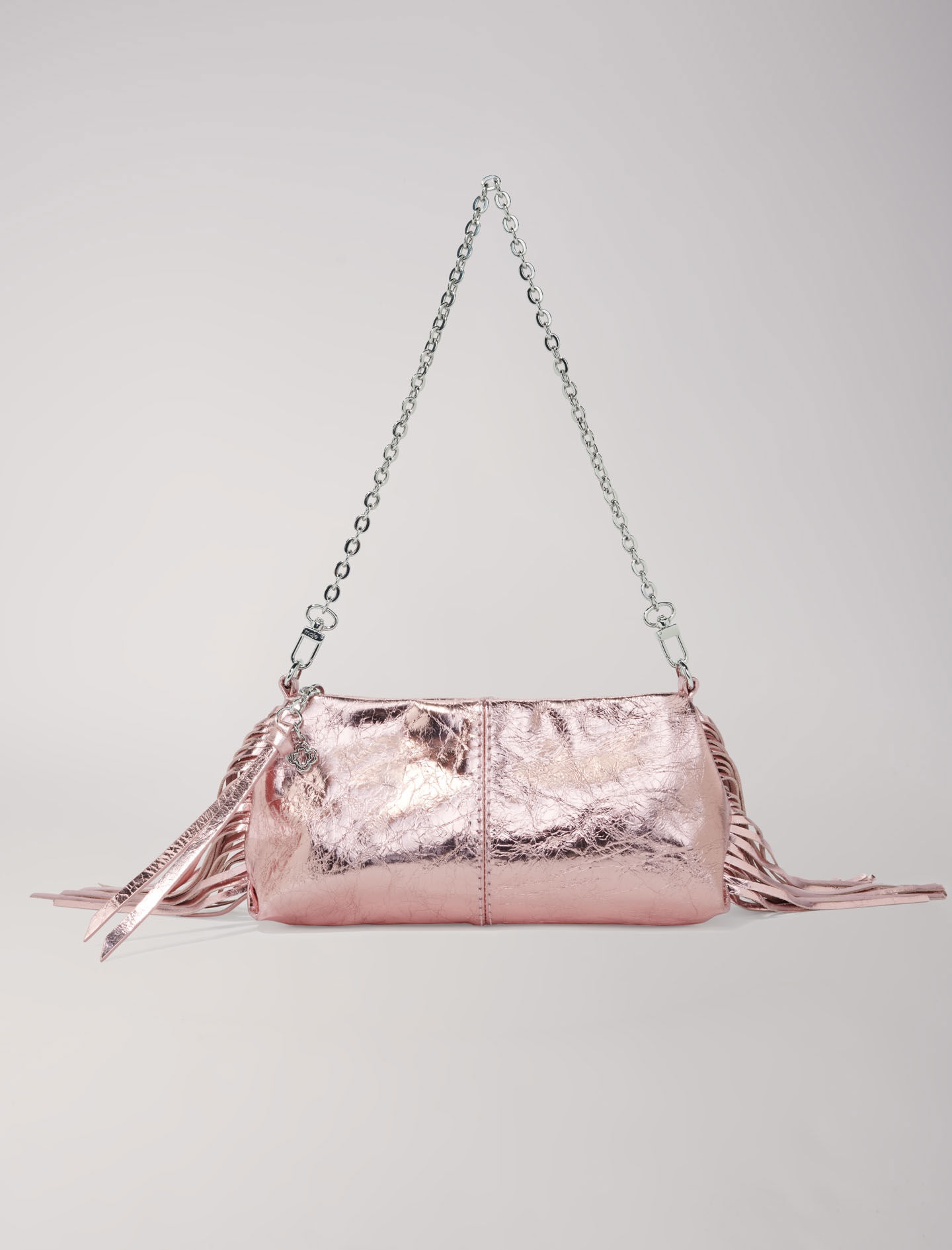 Metallic leather Miss M clutch bag - 7