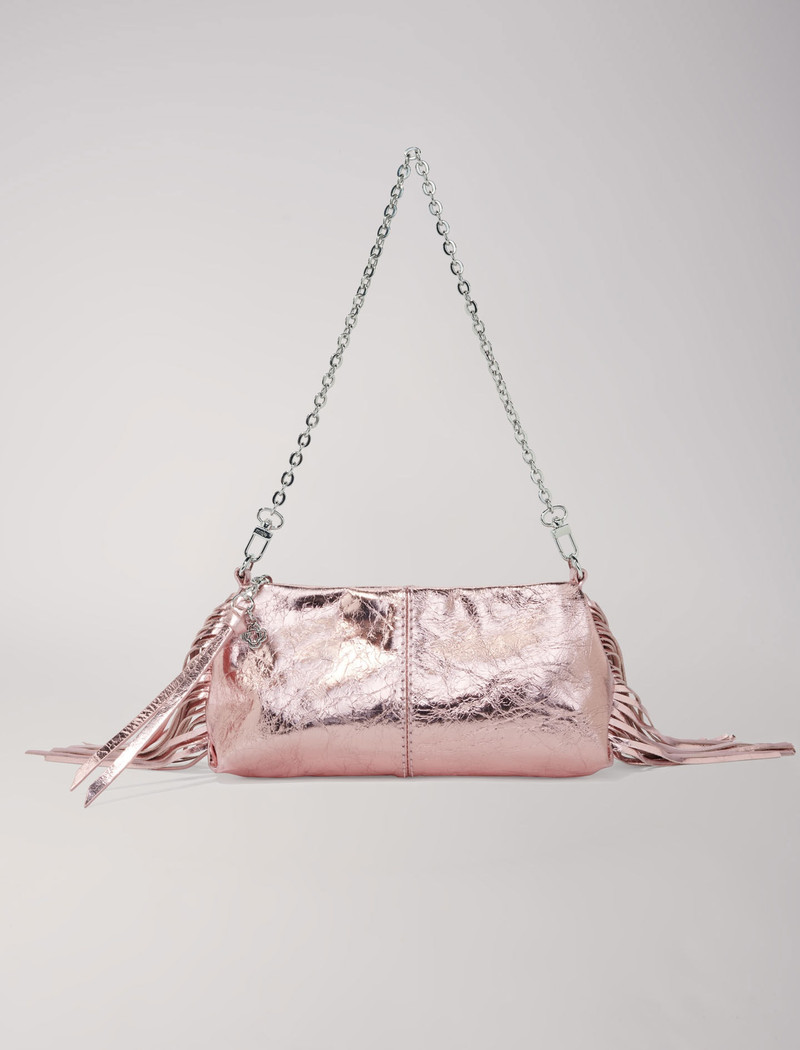 Metallic leather Miss M clutch bag 7