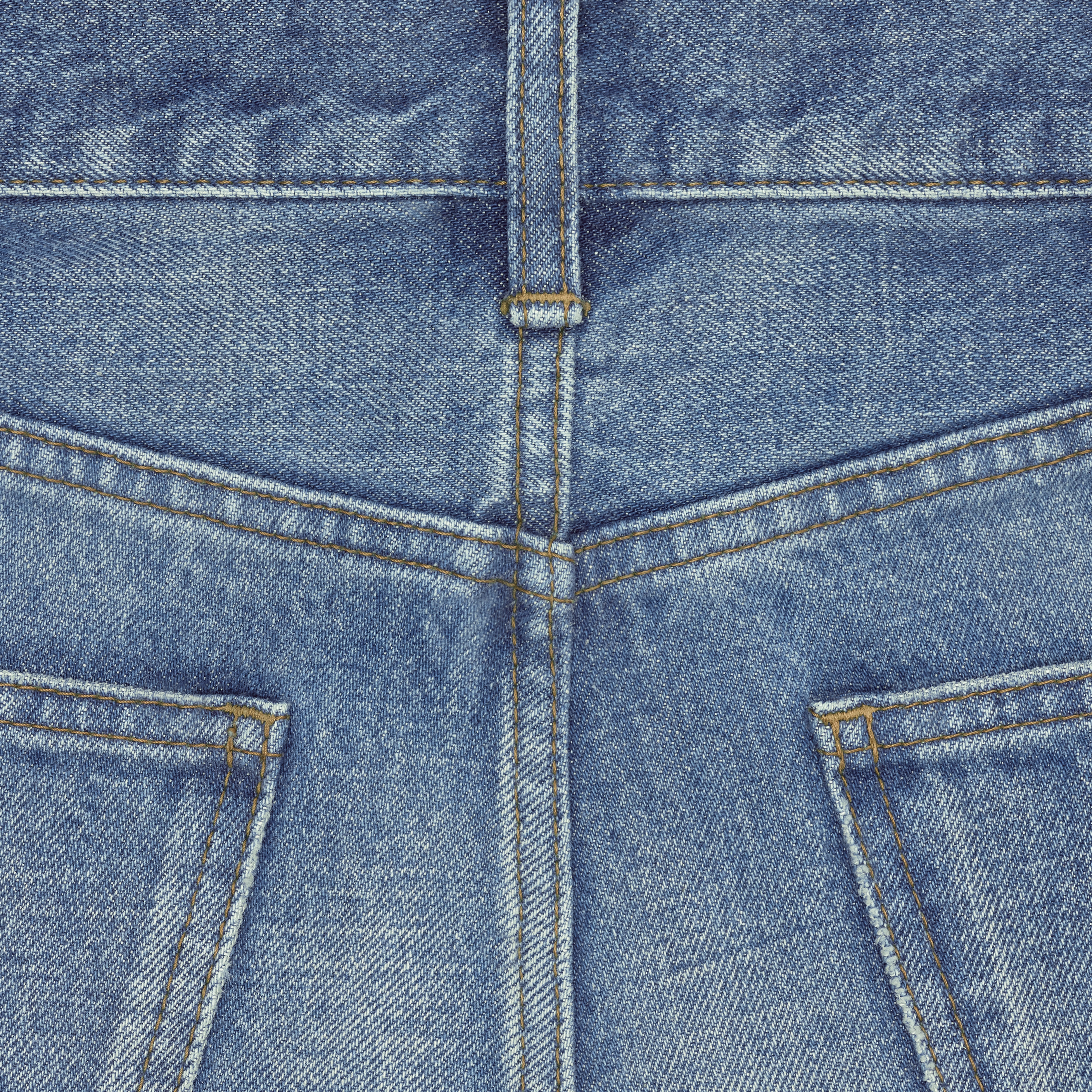 FLARED JEANS IN UNION WASH DENIM TWILL - 8