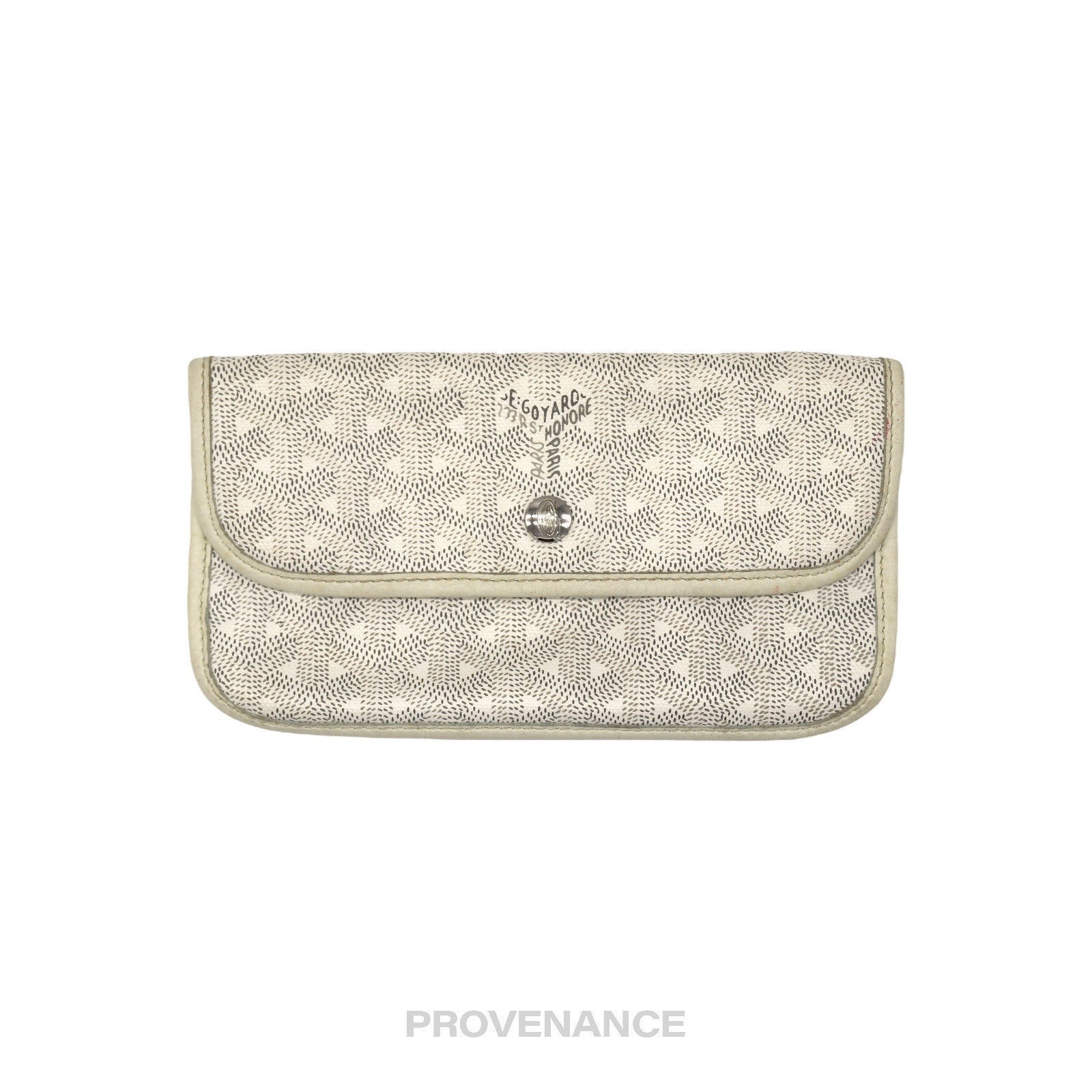 Goyard St. Louis Pouch Wallet - White Goyardine - 1