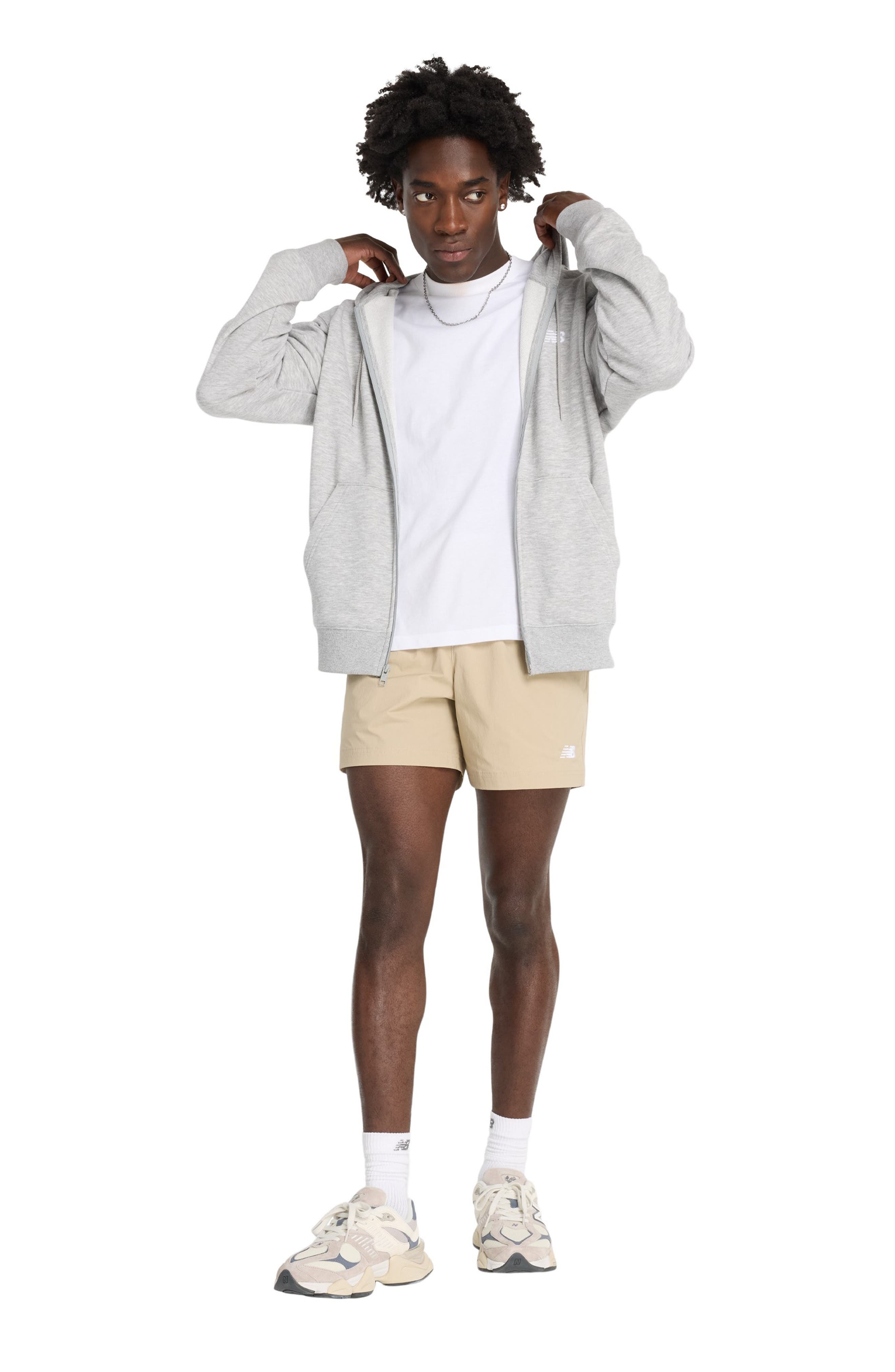New Balance Athletics Woven Stretch Nylon Shorts in Stoneware at Nordstrom - 6