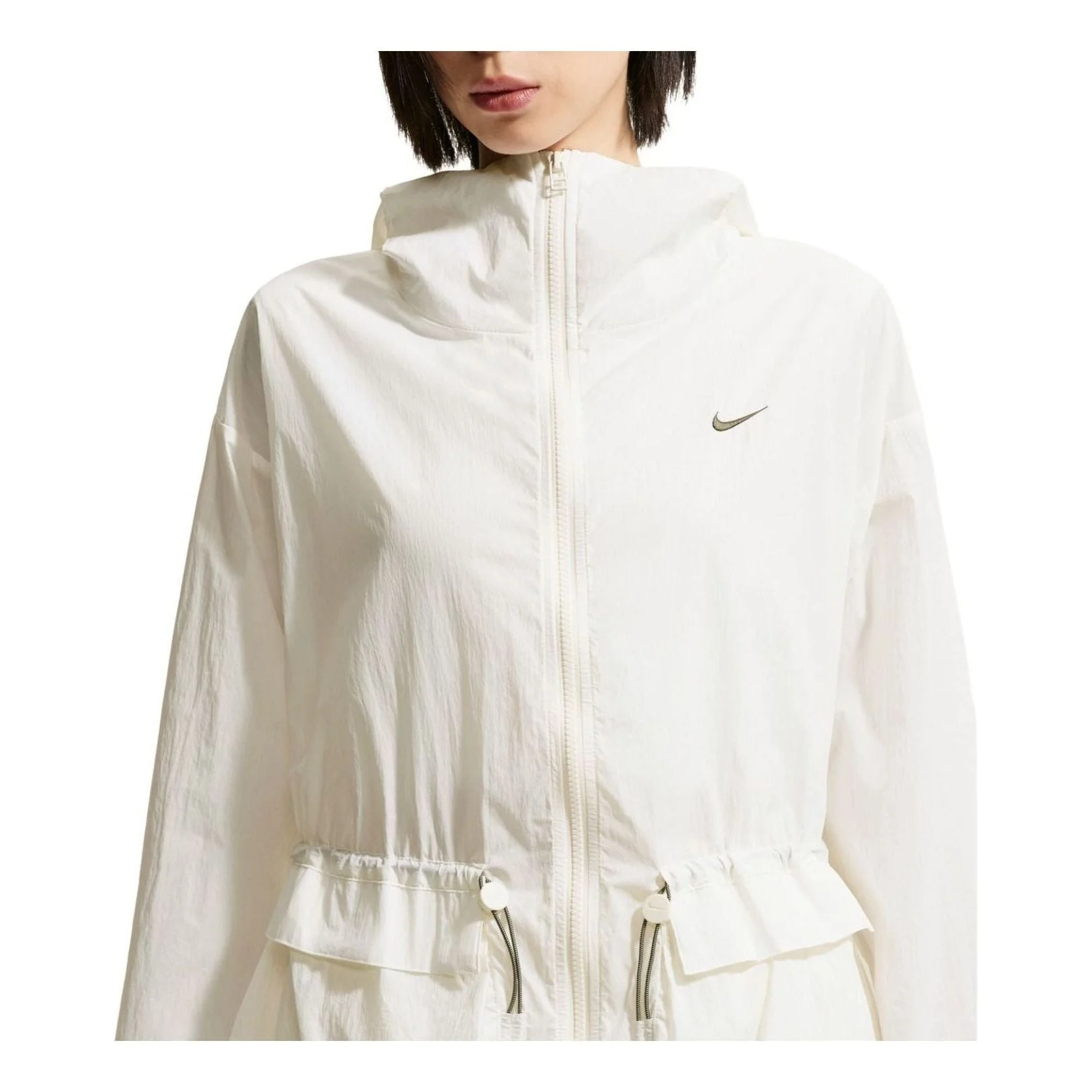 (WMNS) Nike Sportswear Everything Wovens Oversized Hooded Jacket 'Sail' IW1388-133 - 1