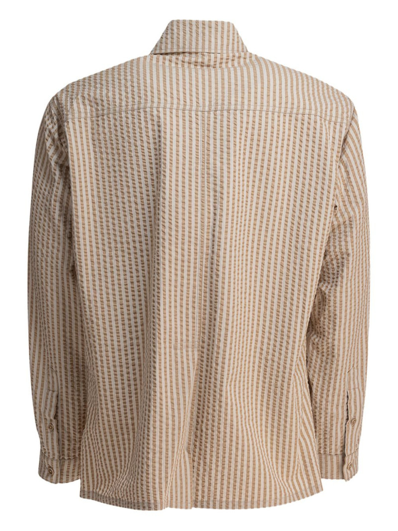 KAPTAIN SUNSHINE Safari striped-pattern shirt jacket outlook