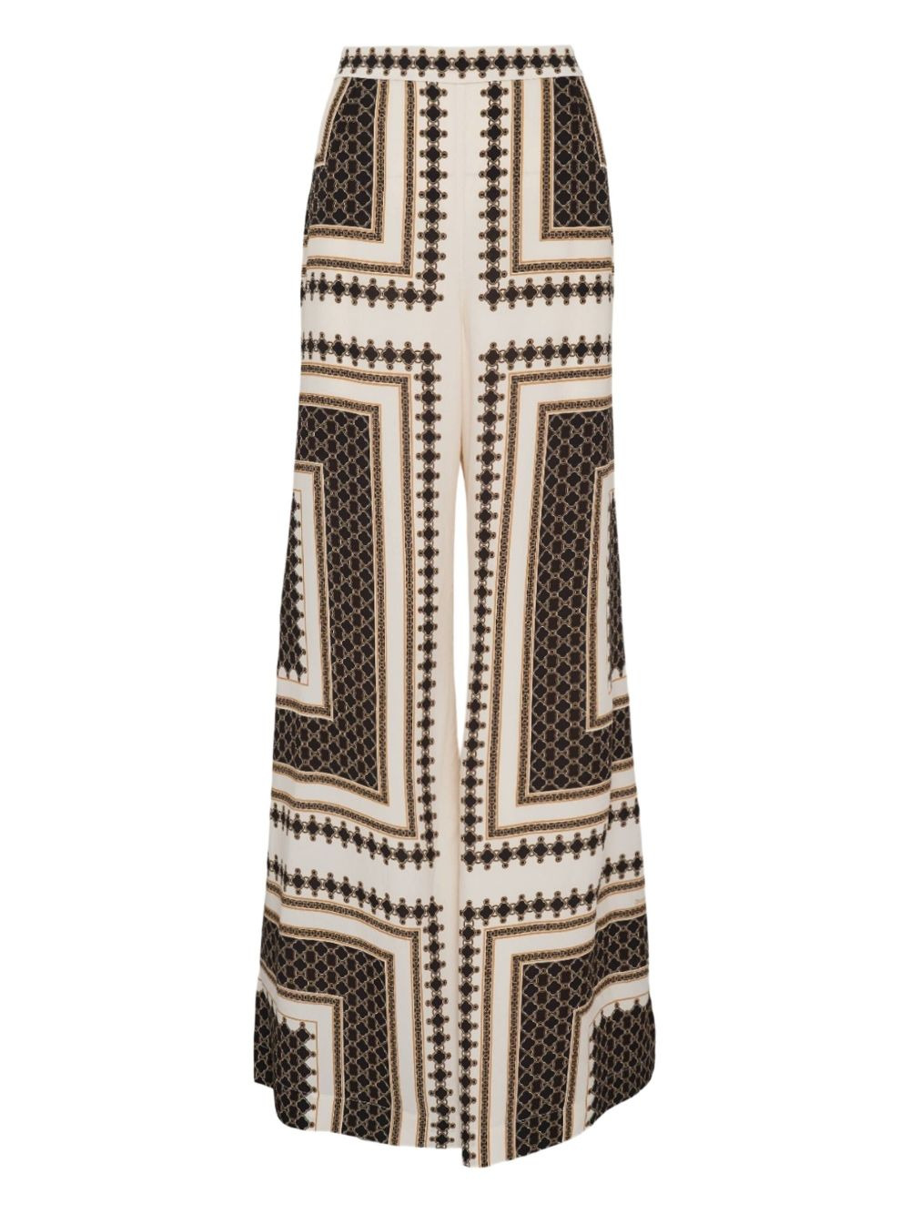 geometric-print trousers - 2