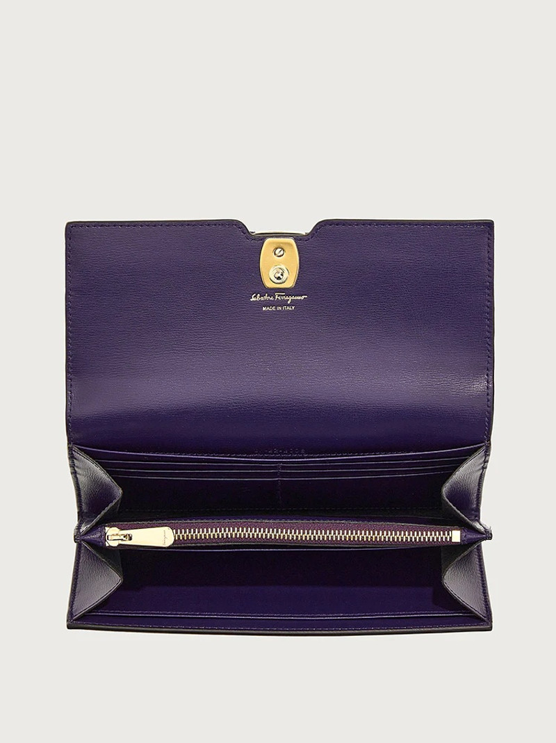 FERRAGAMO VARA BOW CONTINENTAL WALLET outlook