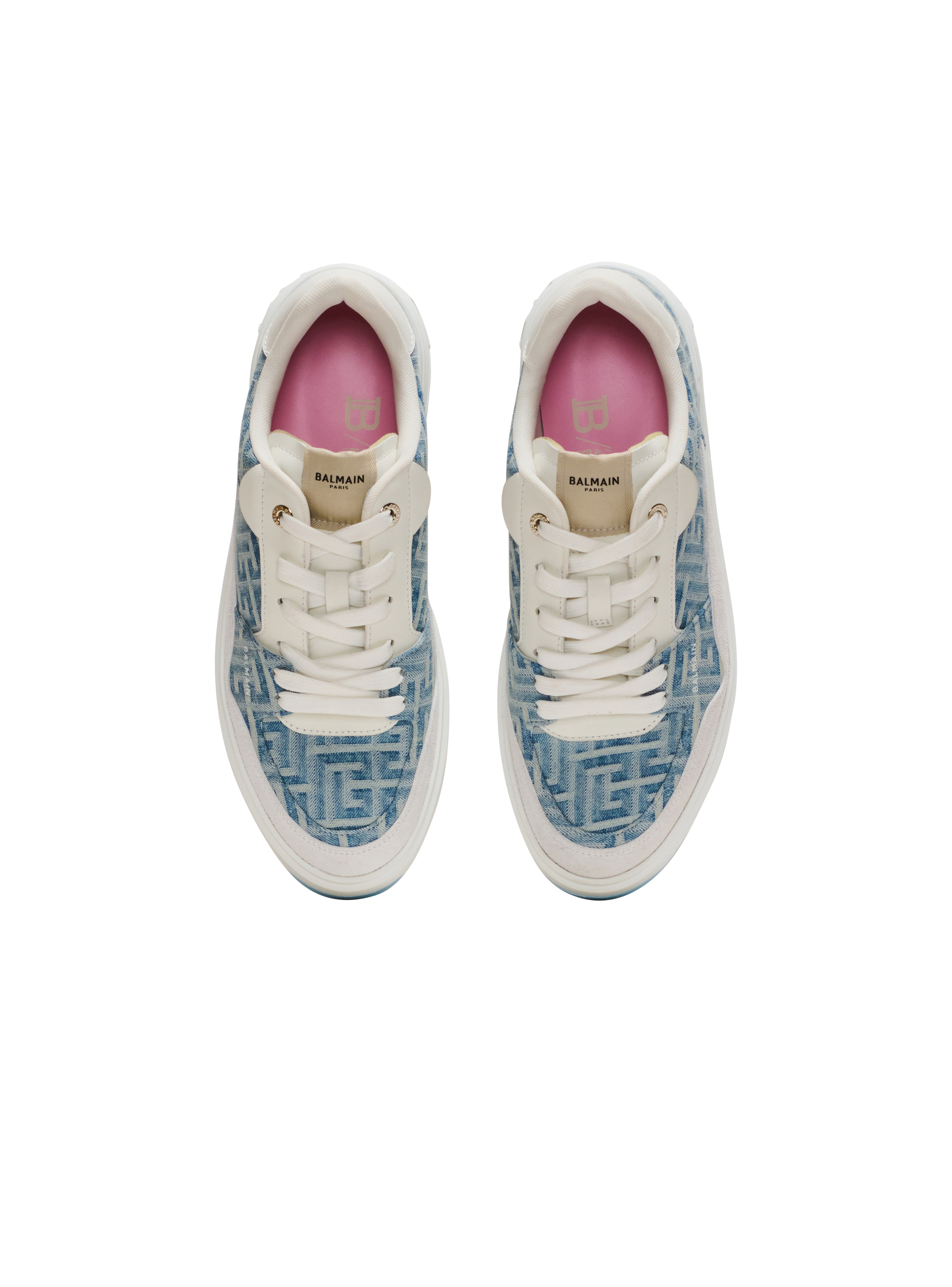 B-Court Flip trainers in monogrammed PB Labyrinth denim - 3