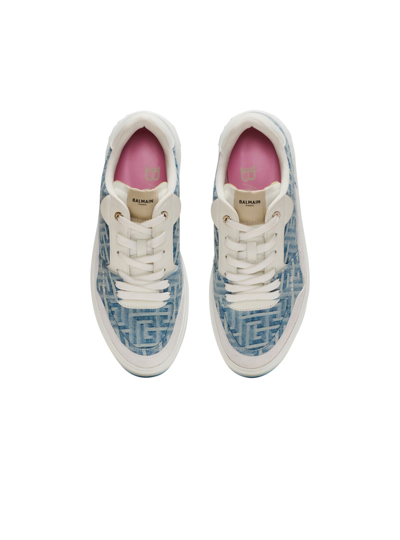 B-Court Flip trainers in monogrammed PB Labyrinth denim 3