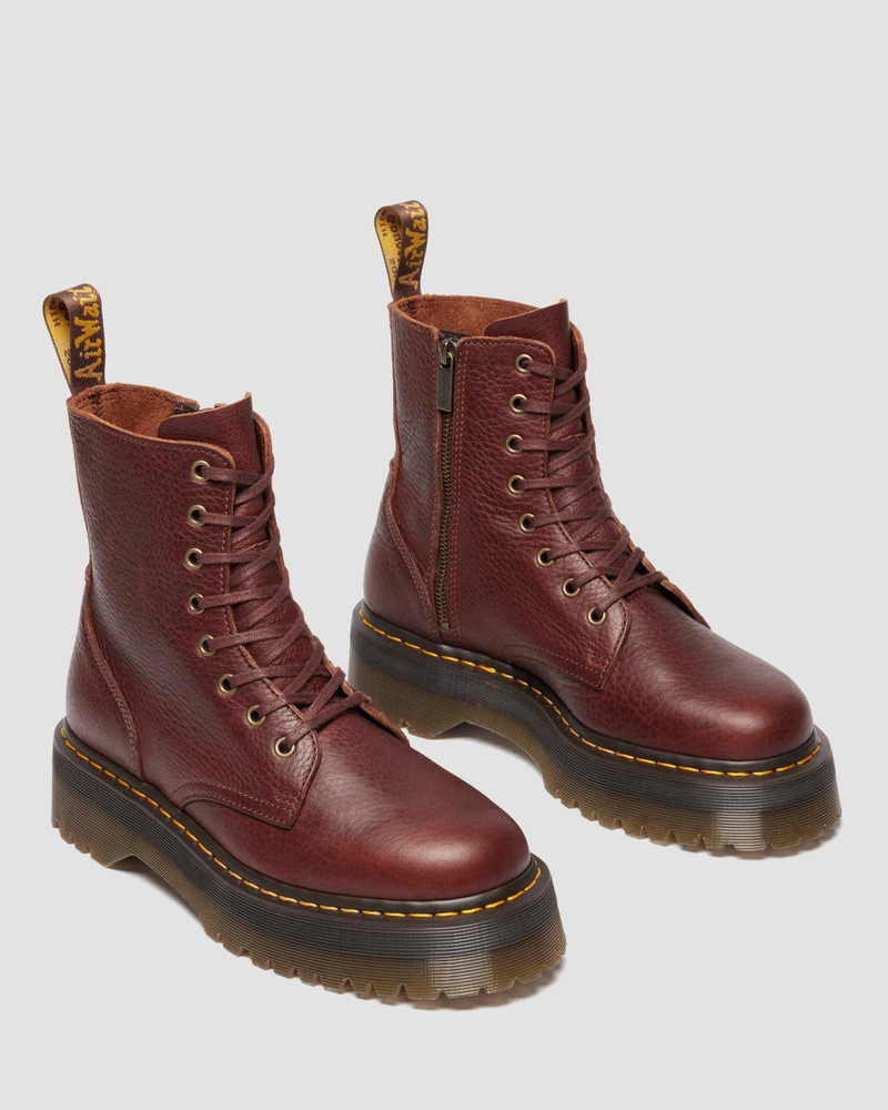 JADON Soft Ambassador Leather Platform Boots 5