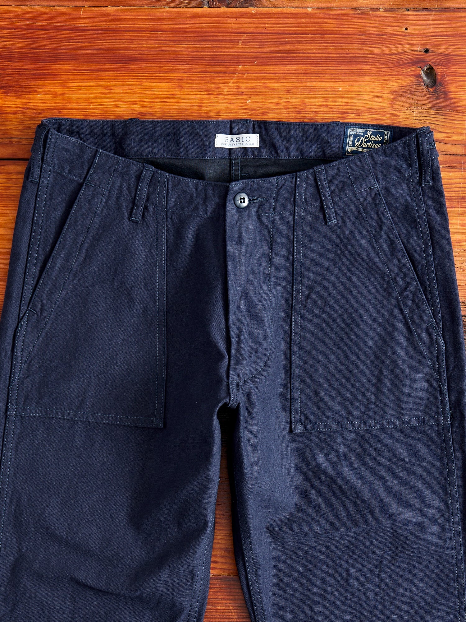 1811-IND Military Baker Pants in Indigo - 3