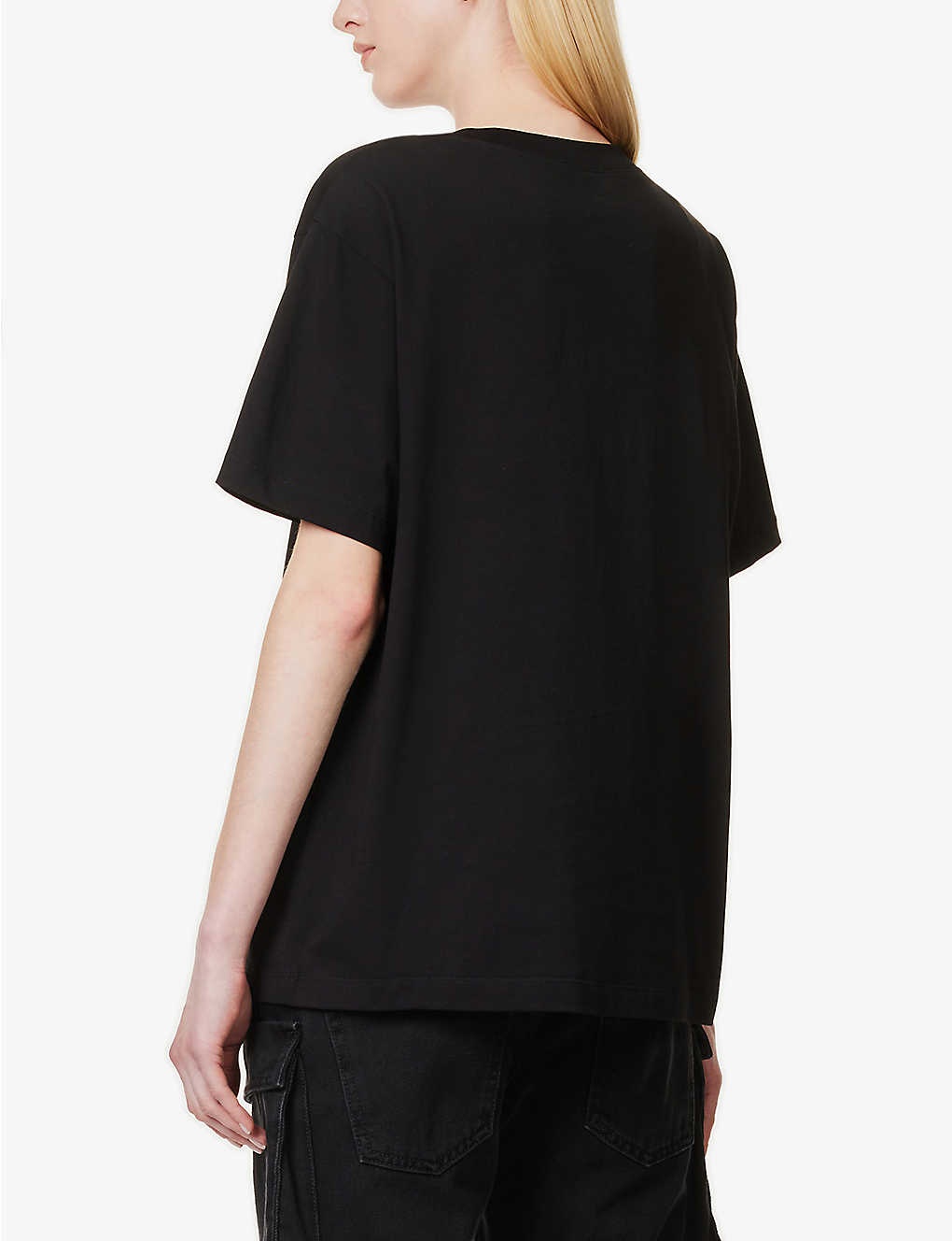 Rhinestone-embellished relaxed-fit cotton T-shirt - 4