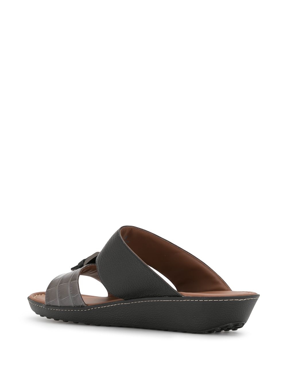 two-tone leather sandals - 3