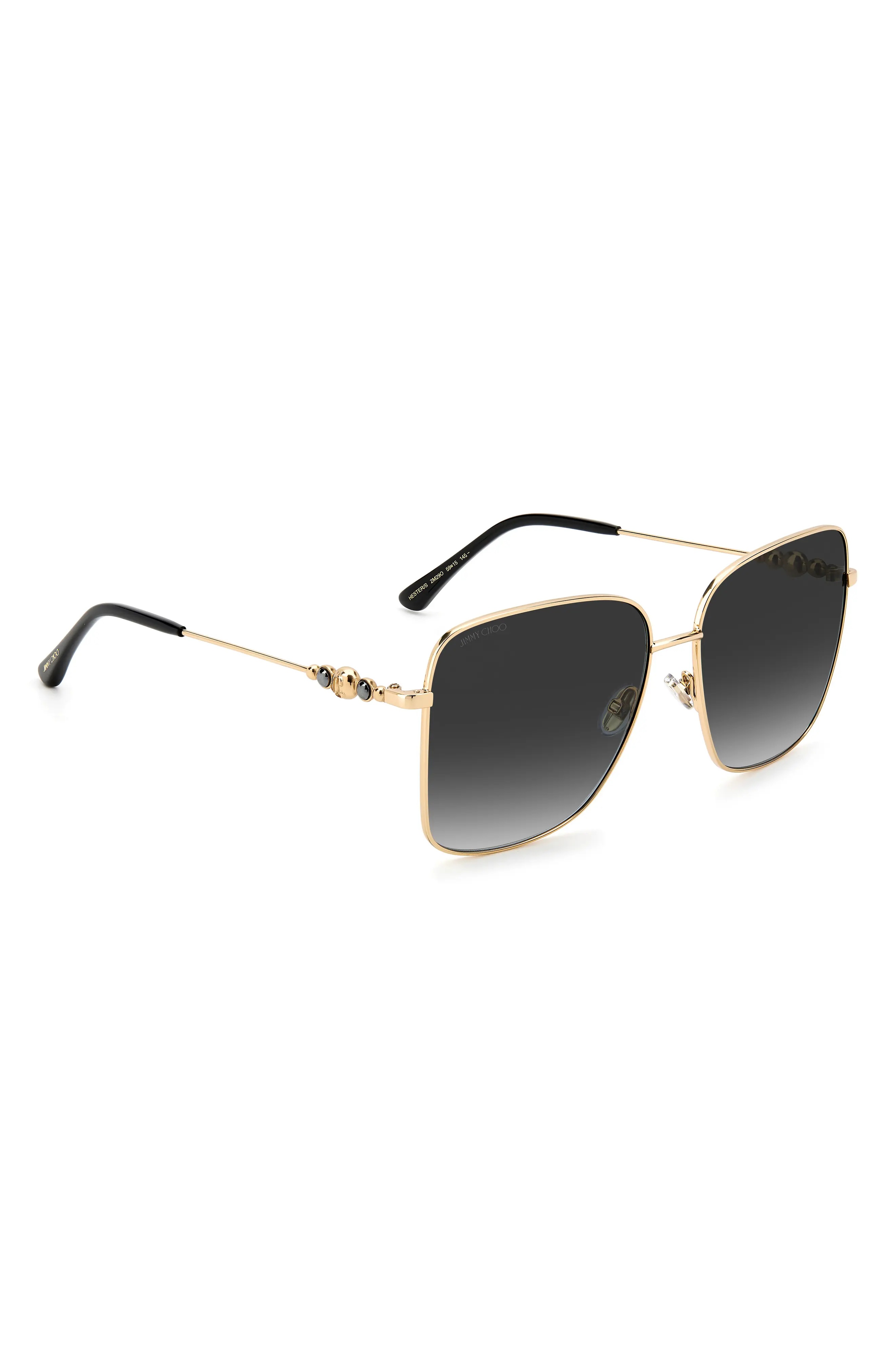 Jimmy Choo Hester 59mm Gold and Black Eyewear Jimmy Choo HESTER/S 2M2 59 Sunglasses | Shade Station main image 4