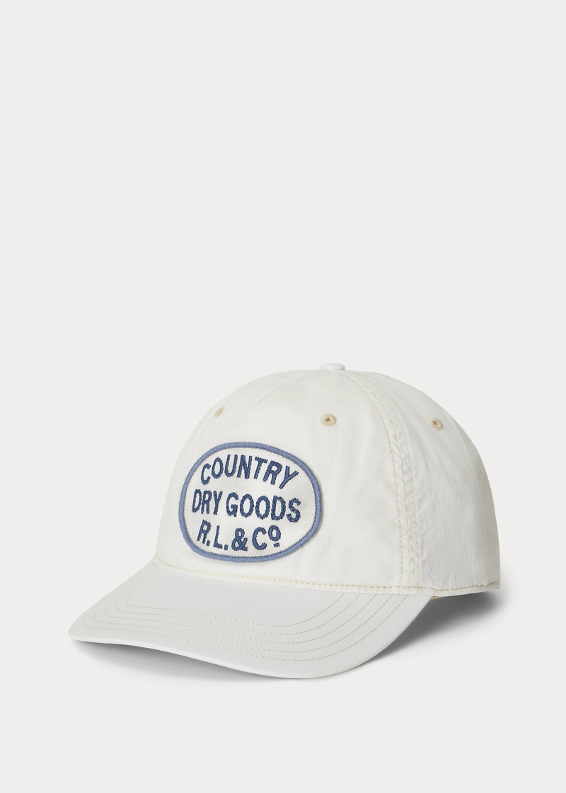 Embroidered-Patch Herringbone Cap 1