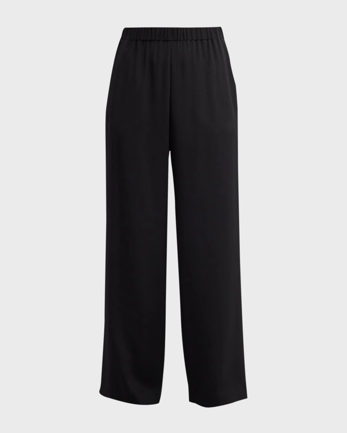 Perry Wide-Leg Stretch Silk Pants - 1