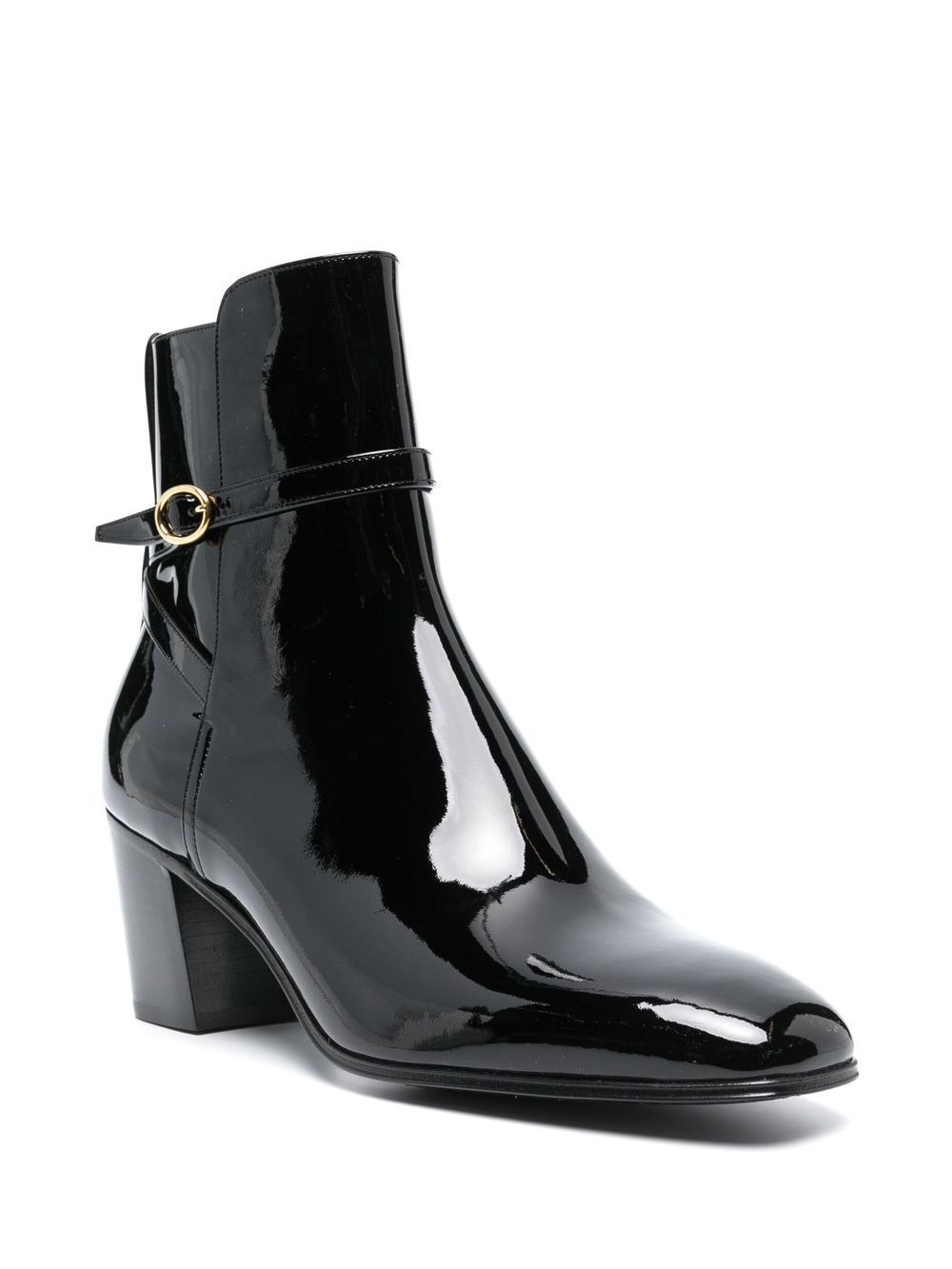 patent 70mm ankle boots - 2