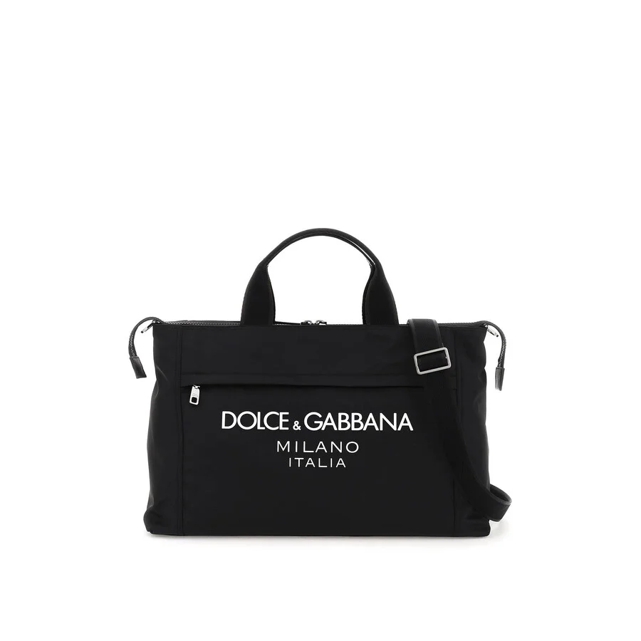 Dolce & Gabbana Nylon Duffle Bag With Logo - 1