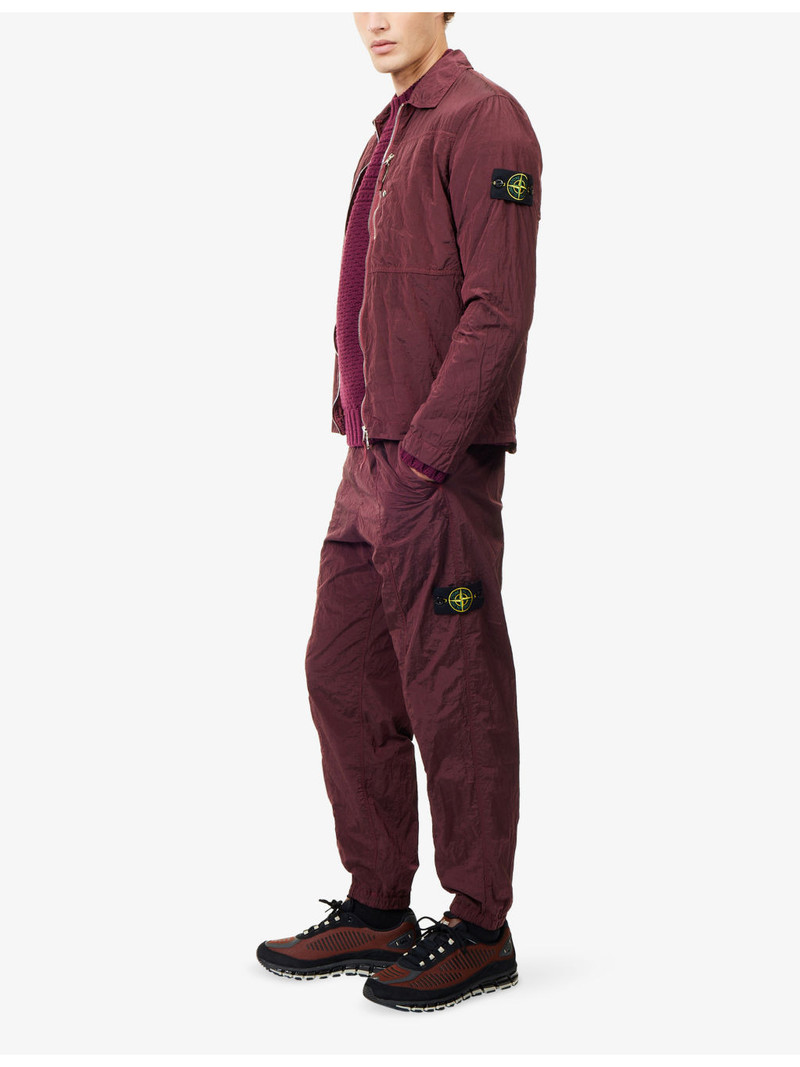 Stone Island Logo-Badge Relaxed-Fit Shell Trousers outlook