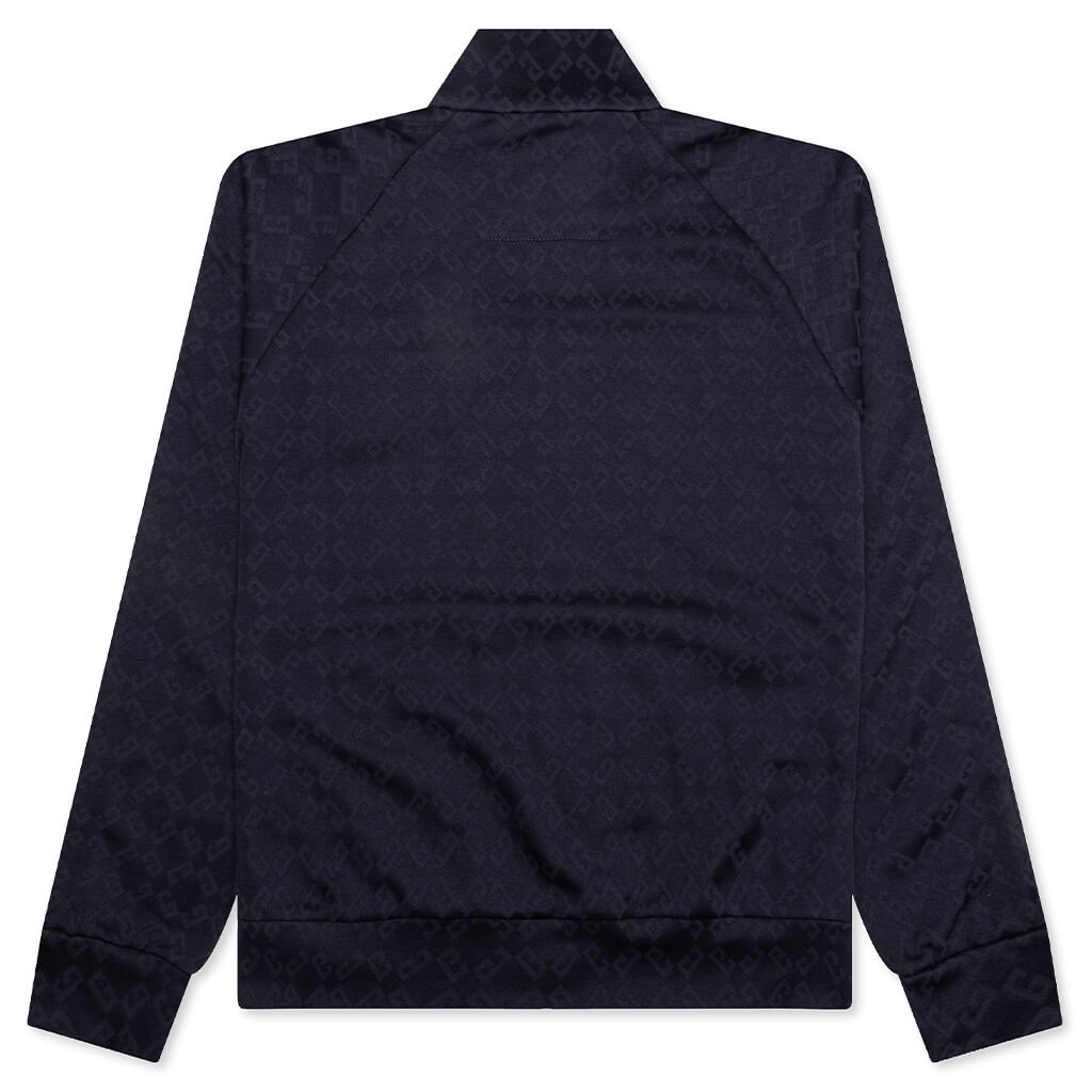 VINTAGE FULL ZIPPED TRACKSUIT SWEATSHIRT - DARK BLUE - 2