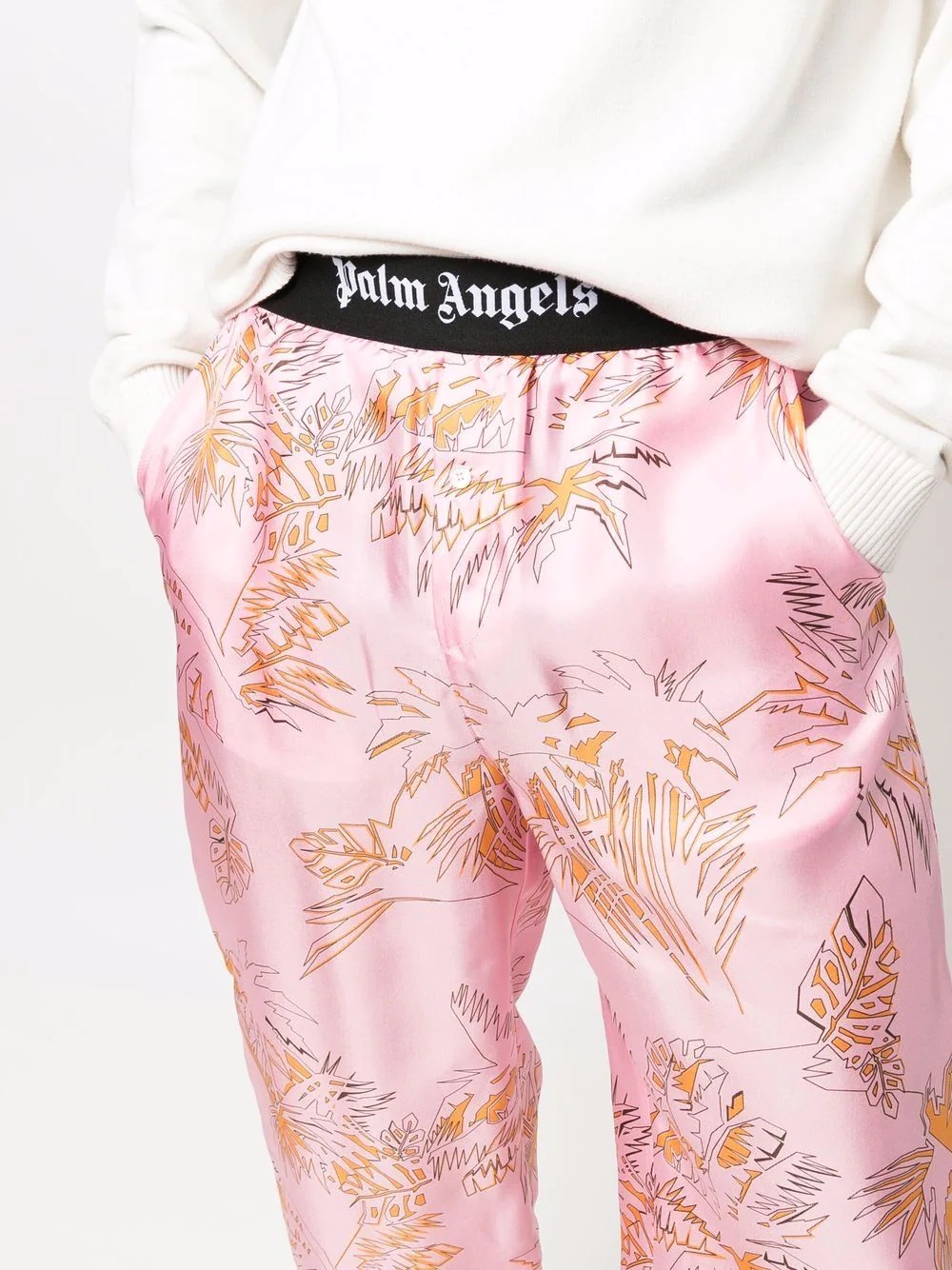 logo-waistband trousers - 5