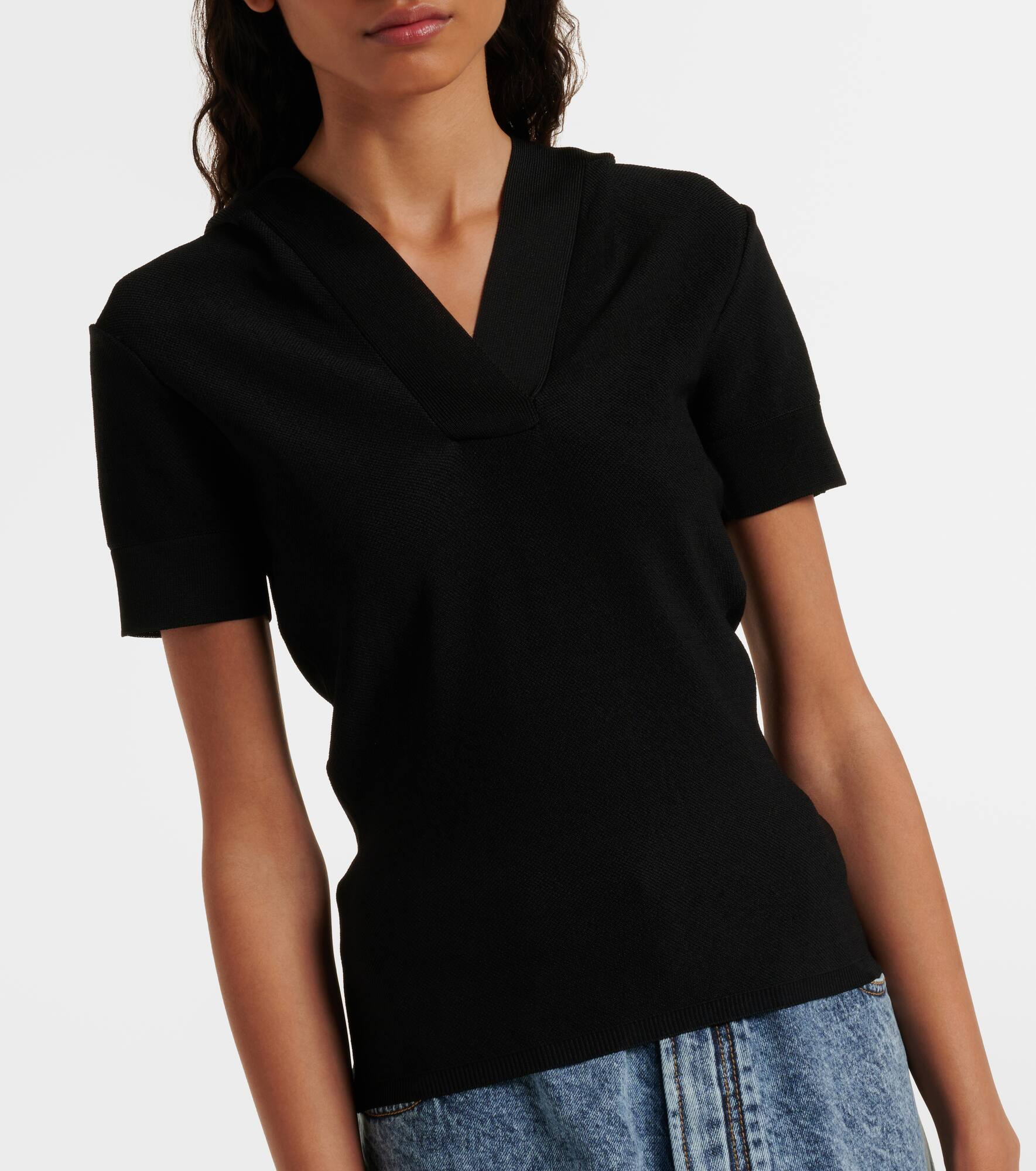 Cropped knit top - 4