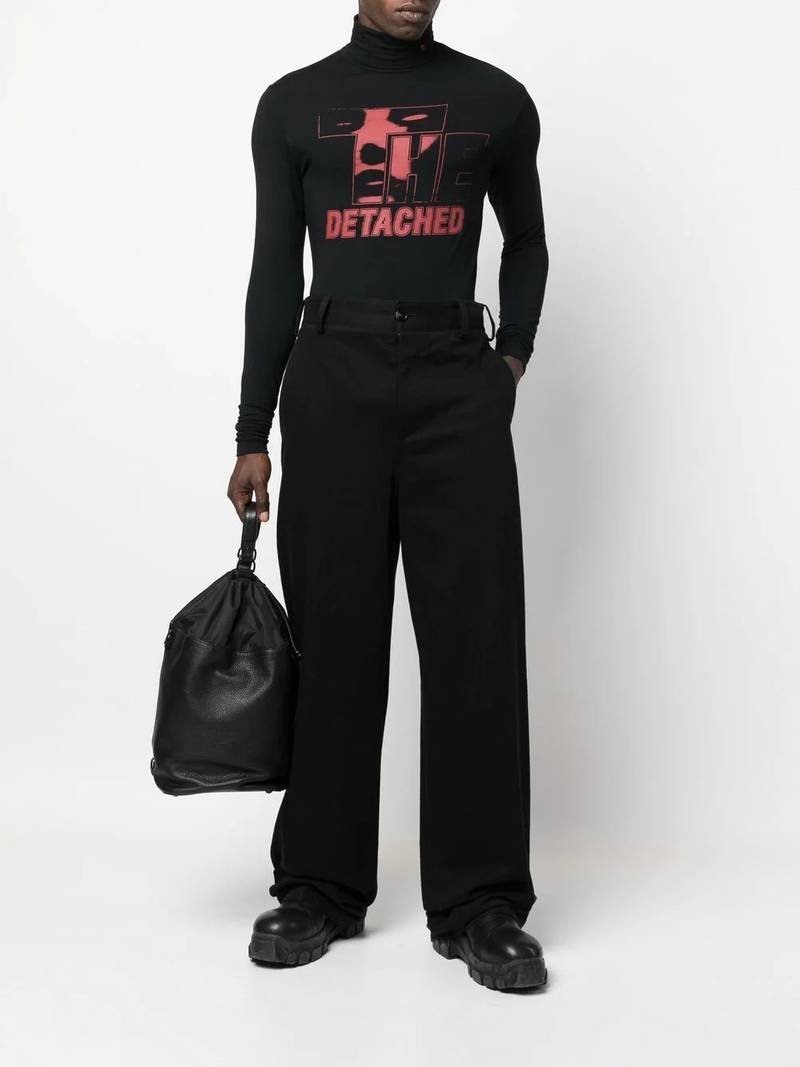 Raf Simons graphic-print high neck sweater outlook