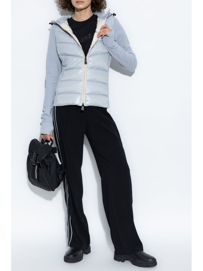 Moncler Grenoble logo-patch hooded padded jacket outlook