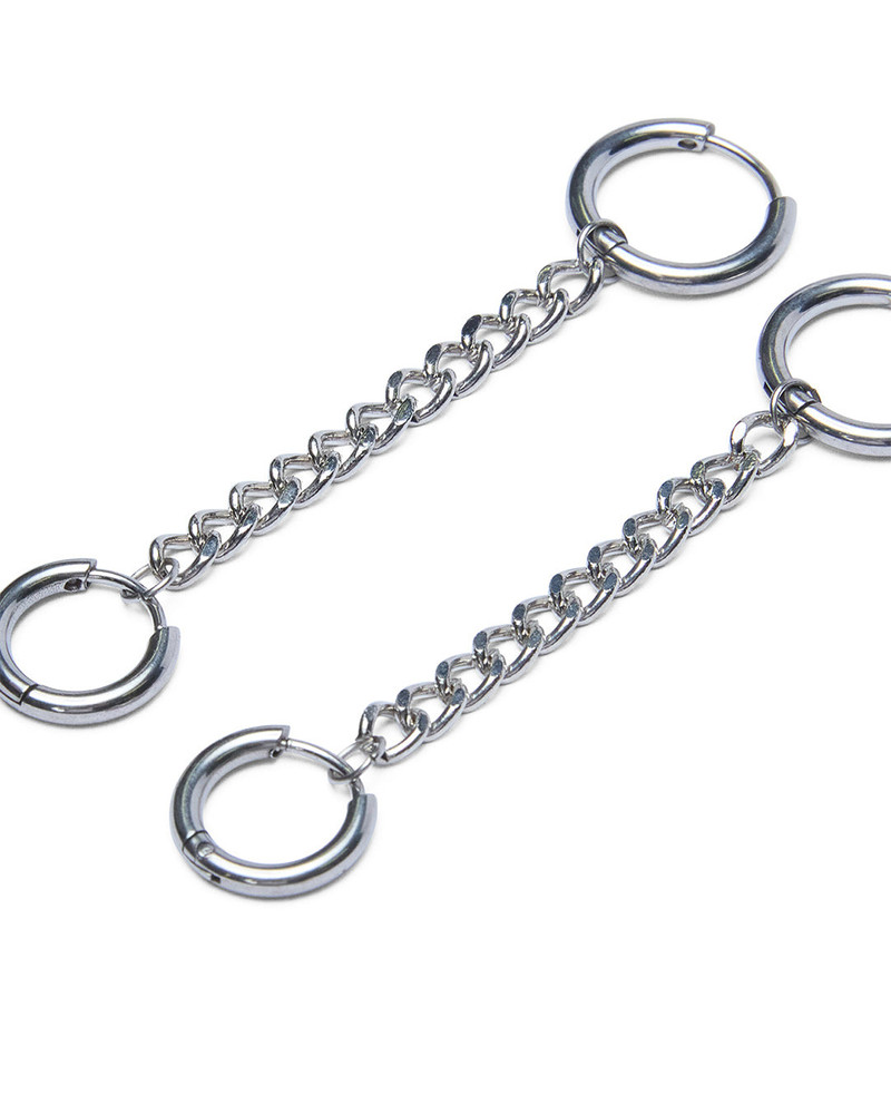 SILVER CHAINLINK HUGGIES 3