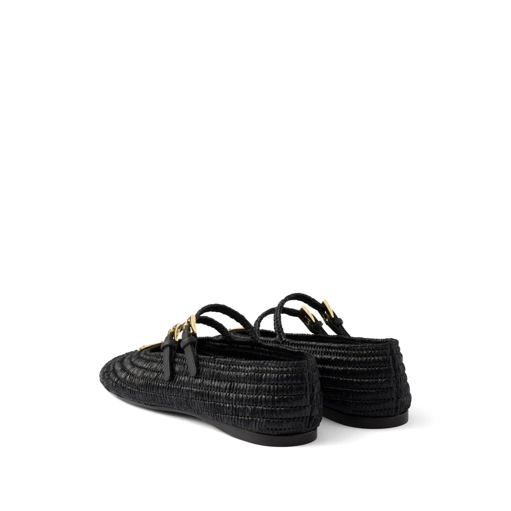 Prada Black Ballet Flats Women - 5