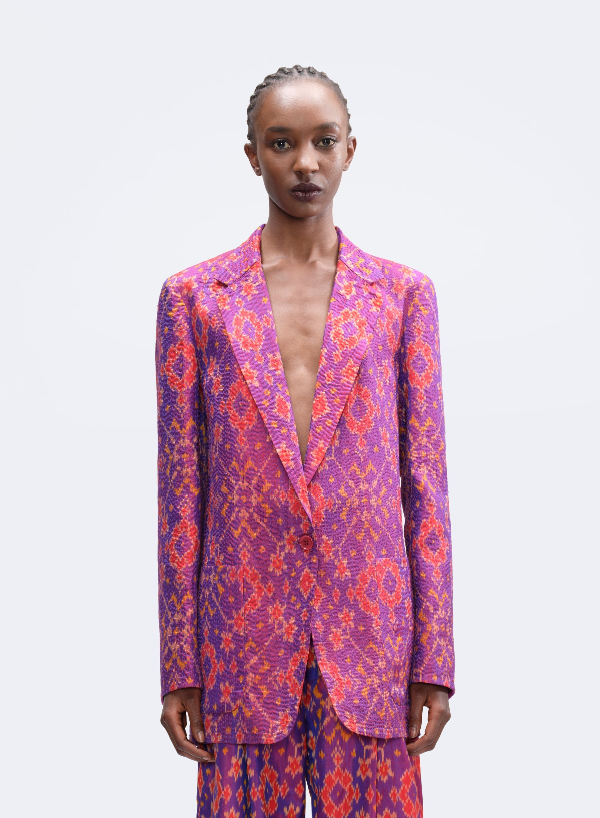BLAZER IN IKAT WEAVE - 1
