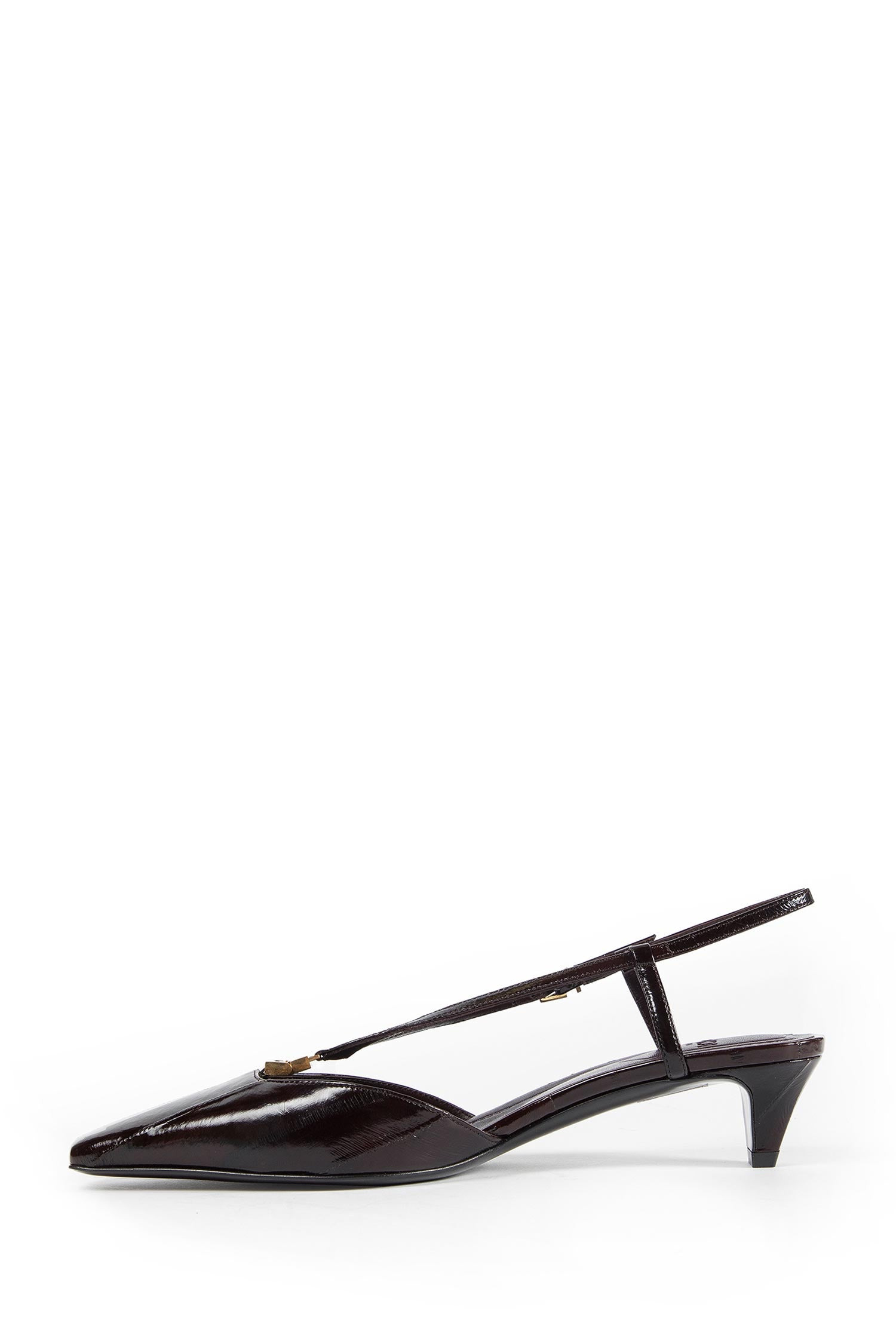 Fendi Ffold Eel Leather Slingbacks - 4