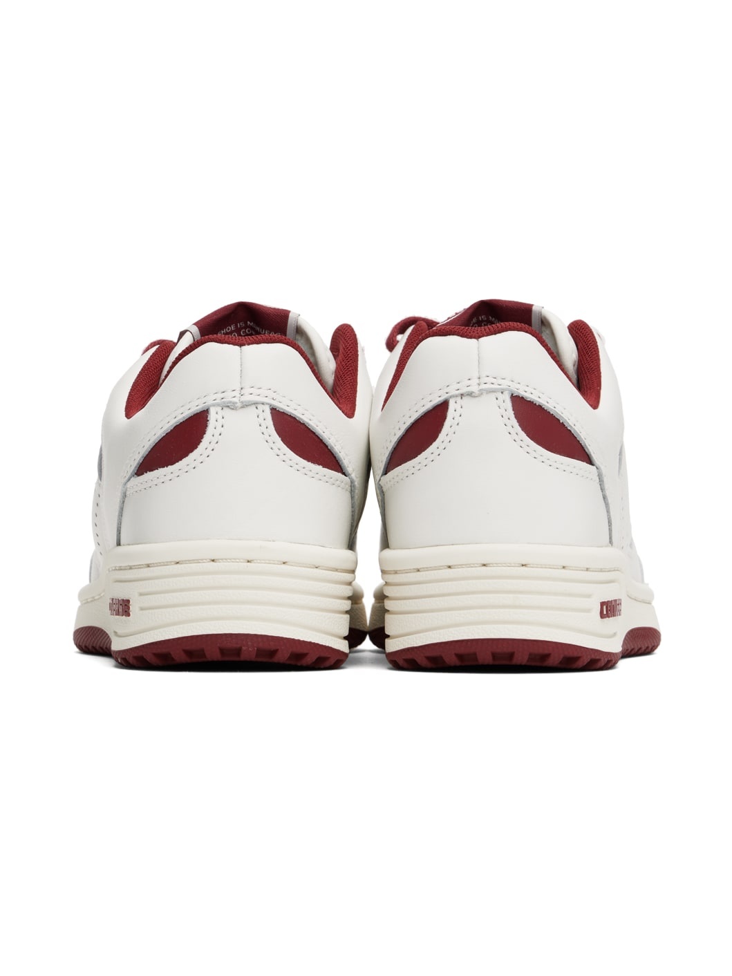 White & Red Weapon Sneakers - 2