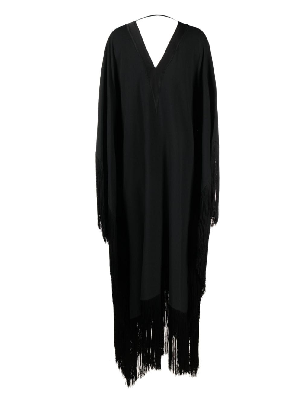 fringed-edge kaftan maxi dress - 2