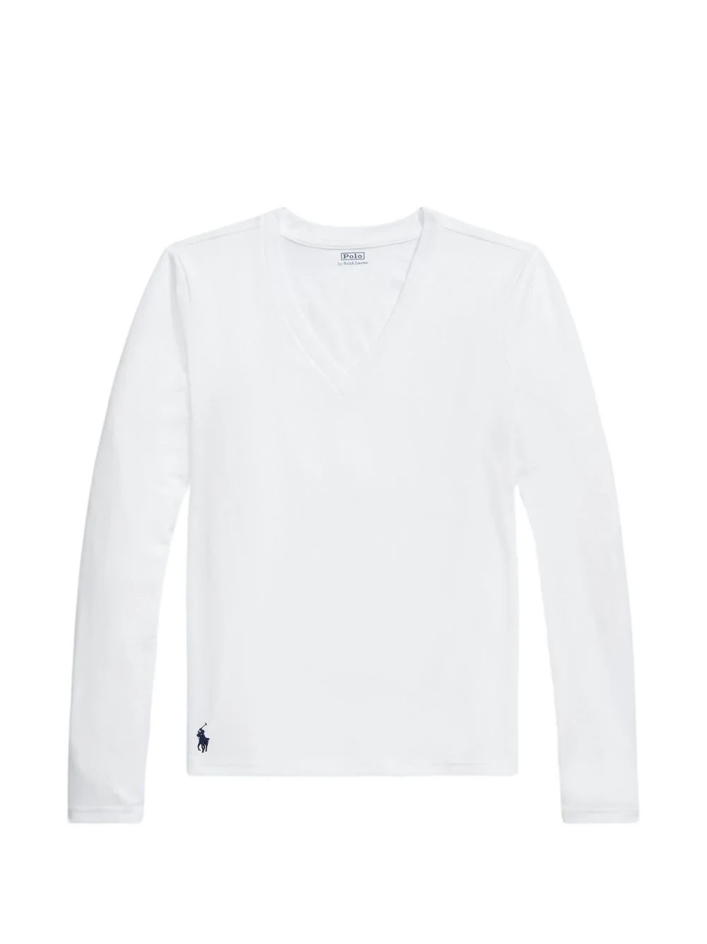 long-sleeve V-neck T-shirt - 1