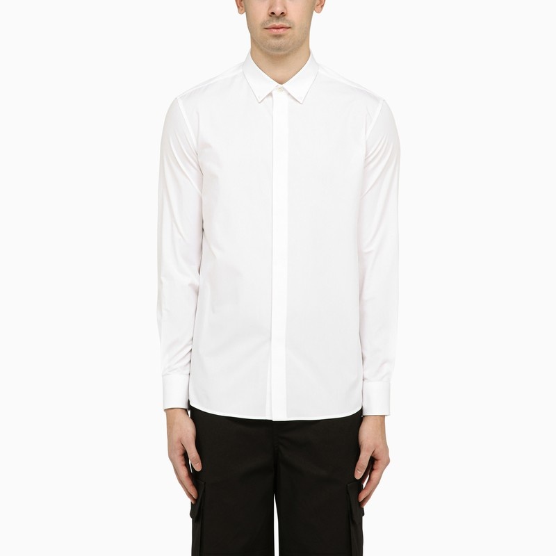 Classic white poplin shirt - 1