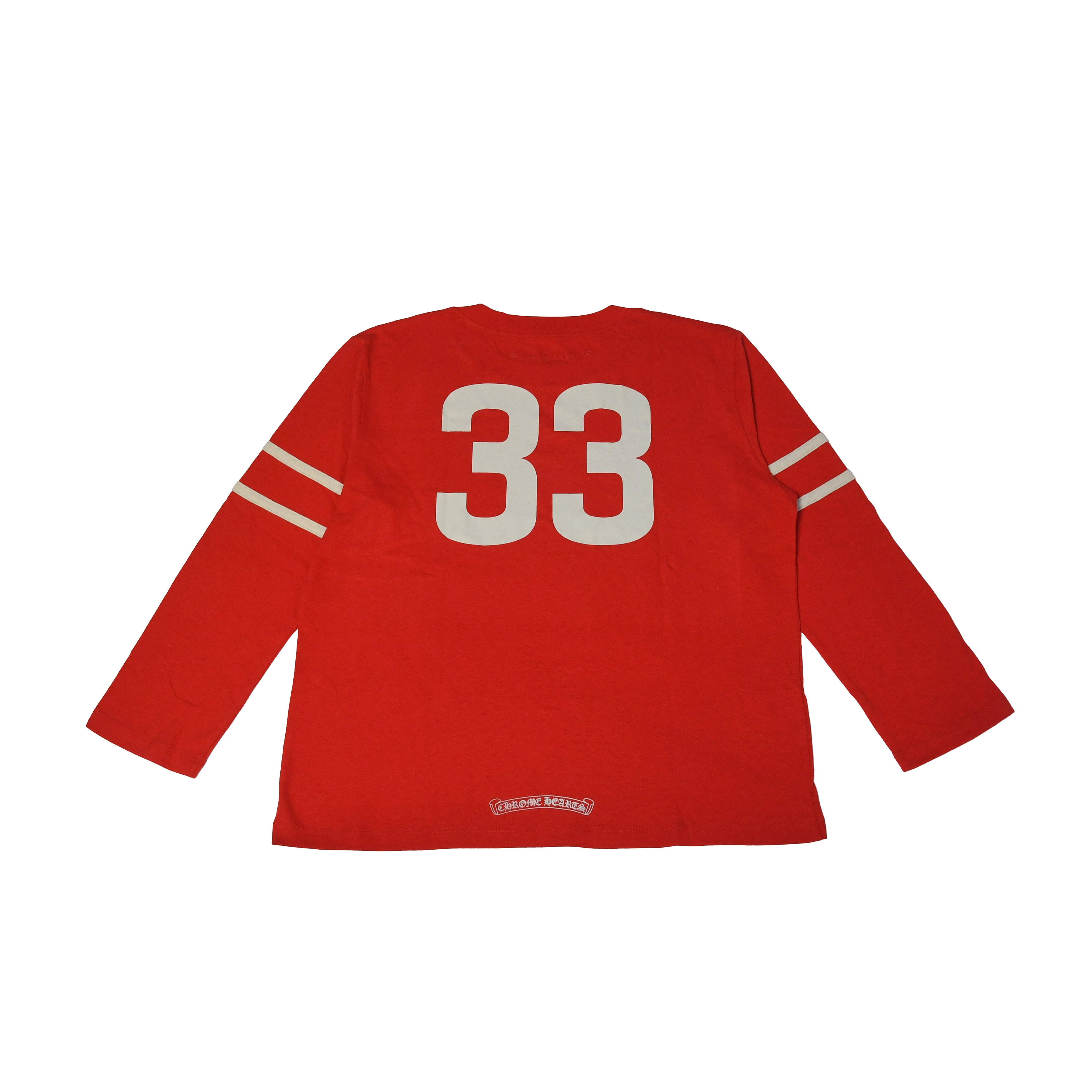 Chrome Hearts 33 Horseshoe Logo L/S Shirts Red - 2