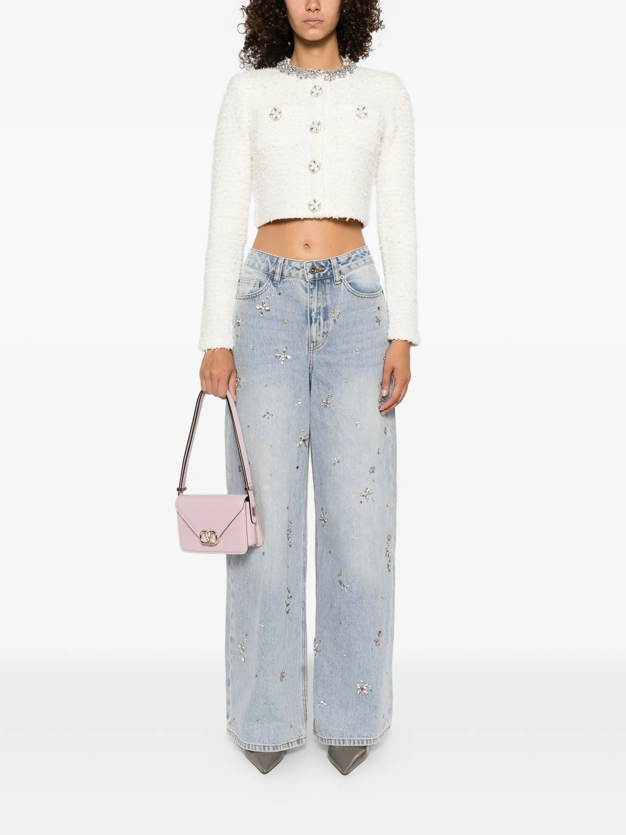 Self-portrait Embellished-buttons Cardigan - 2