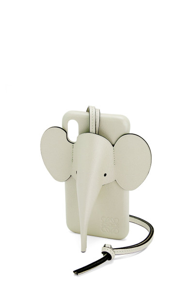 Loewe Elephant cover for iPhone X/XS in pearlized calfskin outlook