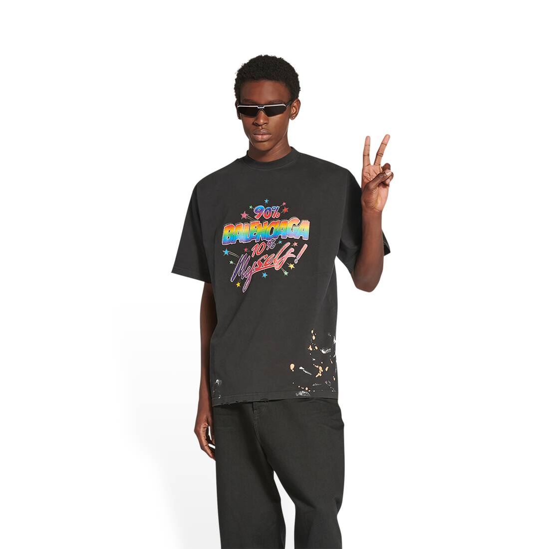 早期完売★BALENCIAGA 90/10 Tシャツ LARGE FIT★NewArrival 早期完売☆BALENCIAGA 90/10 Tシャツ LARGE FIT☆NewArrival