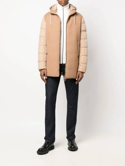 Herno padded single-breasted coat outlook