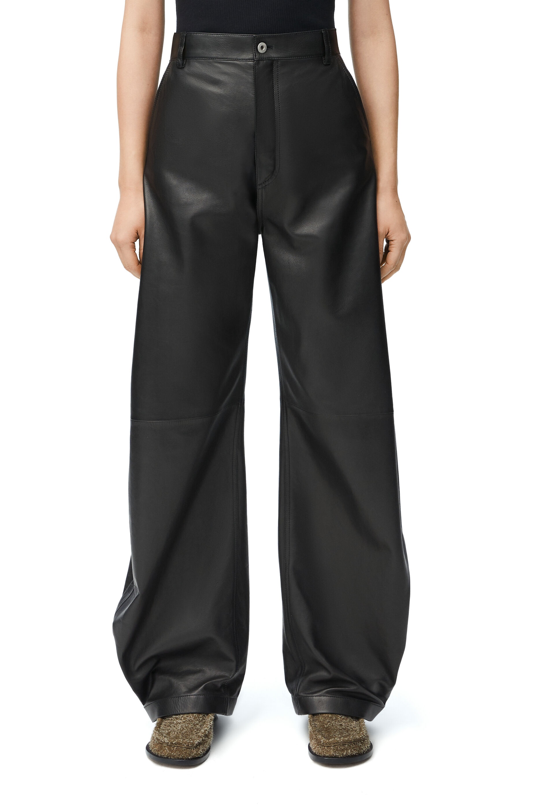 パンツ Loewe Balloon trousers in nappa lambskin Balloon trousers in nappa lambskin Black - LOEWE